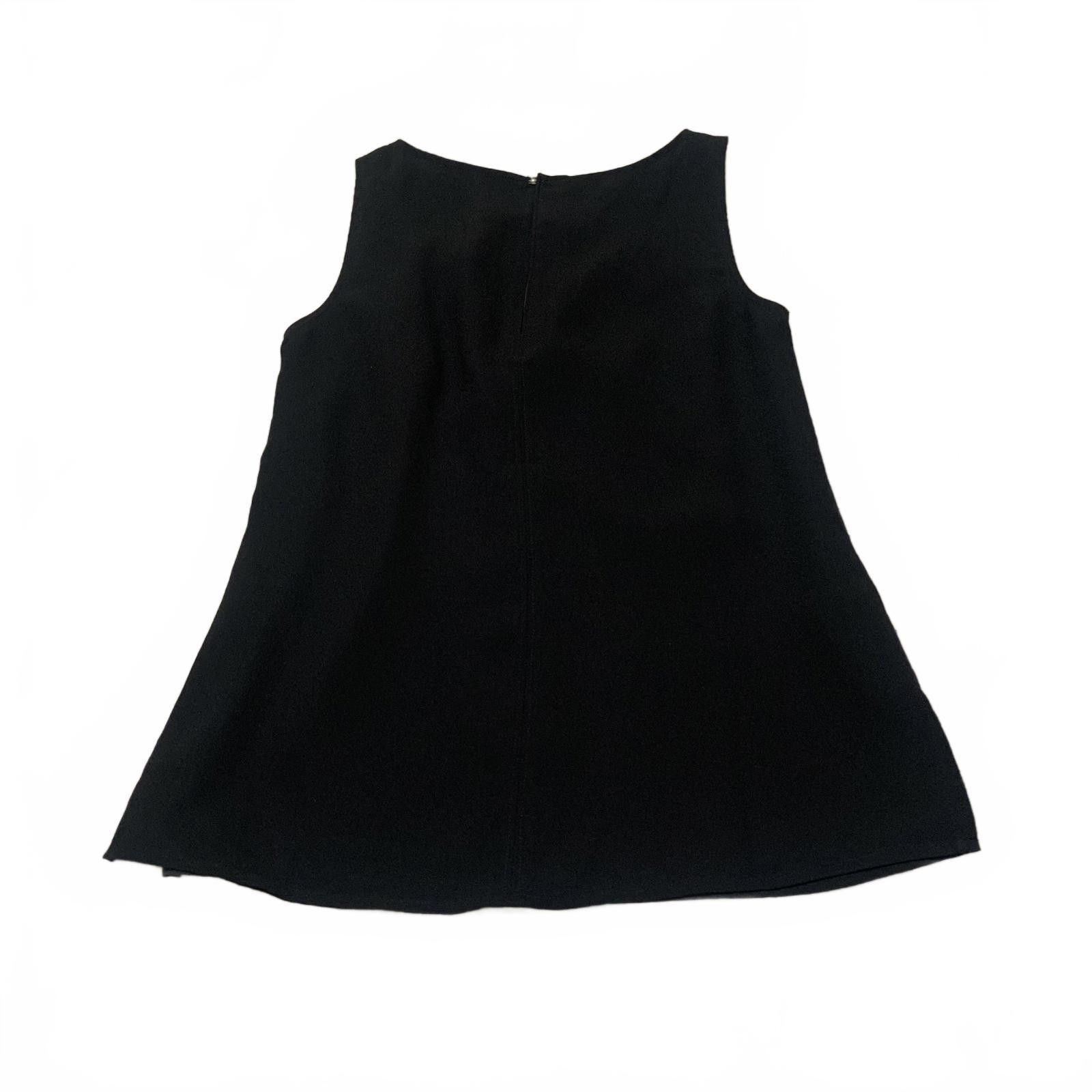 Ann Taylor Ann Taylor Women's Size X-Small Black Sleeveless Blouse Size XS / US 0-2 / IT 36-38 - 3 Thumbnail