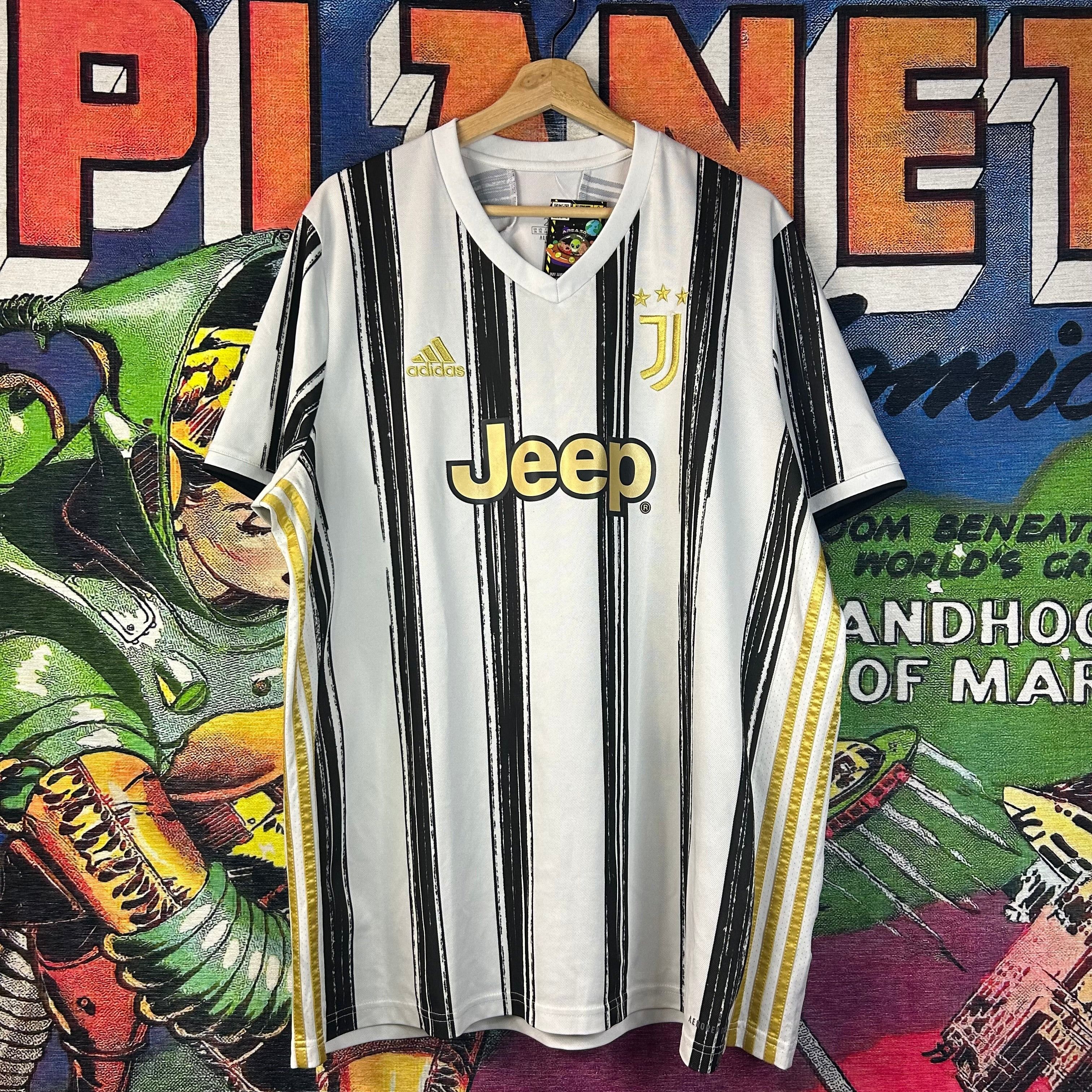 Adidas Adidas Juventus Striped Soccer Jersey Size 2XL Size US XXL / EU 58 / 5 - 1 Thumbnail