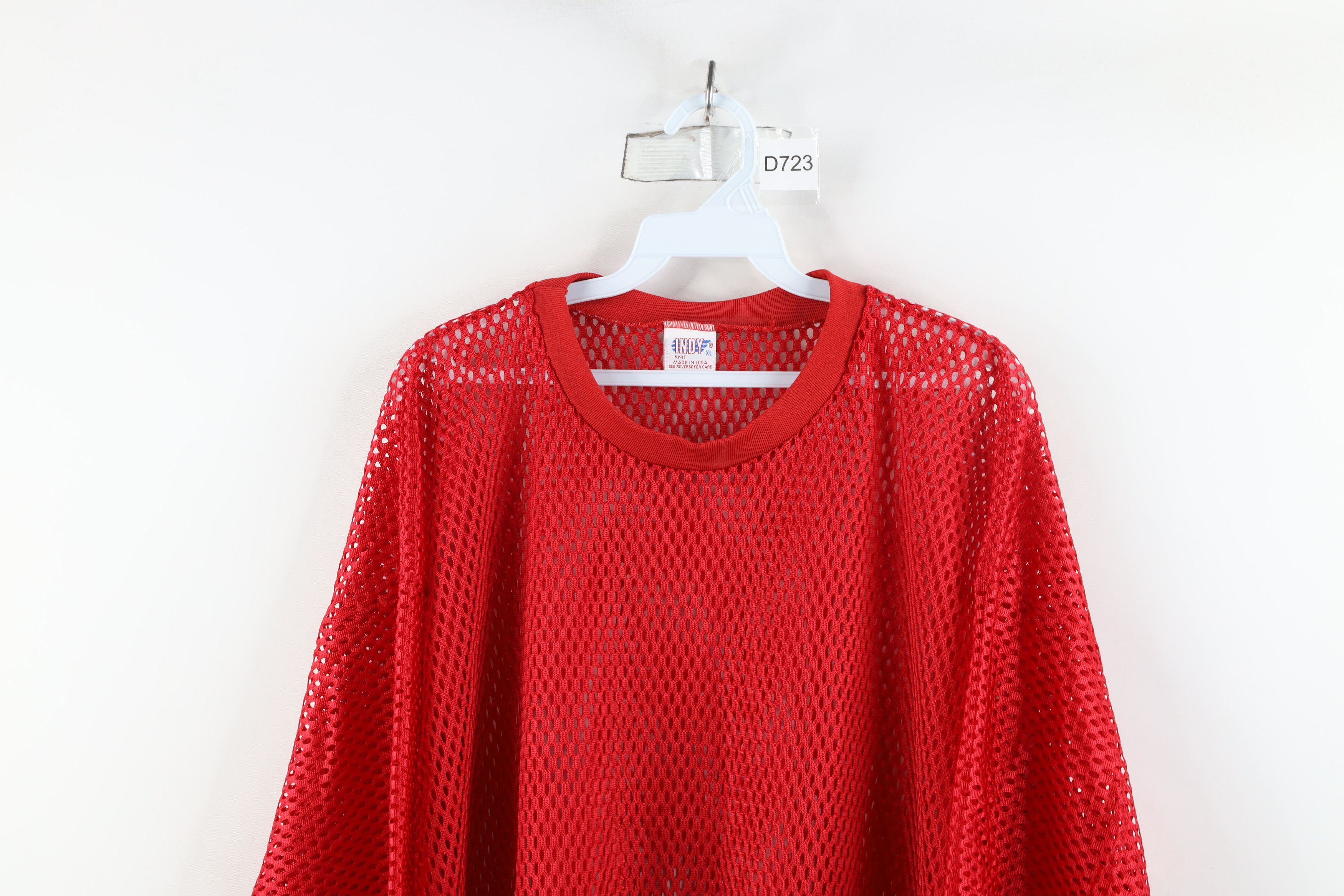 Vintage Vintage 80s 90s Streetwear Mesh Football Jersey Red USA Size US XL / EU 56 / 4 - 2 Thumbnail