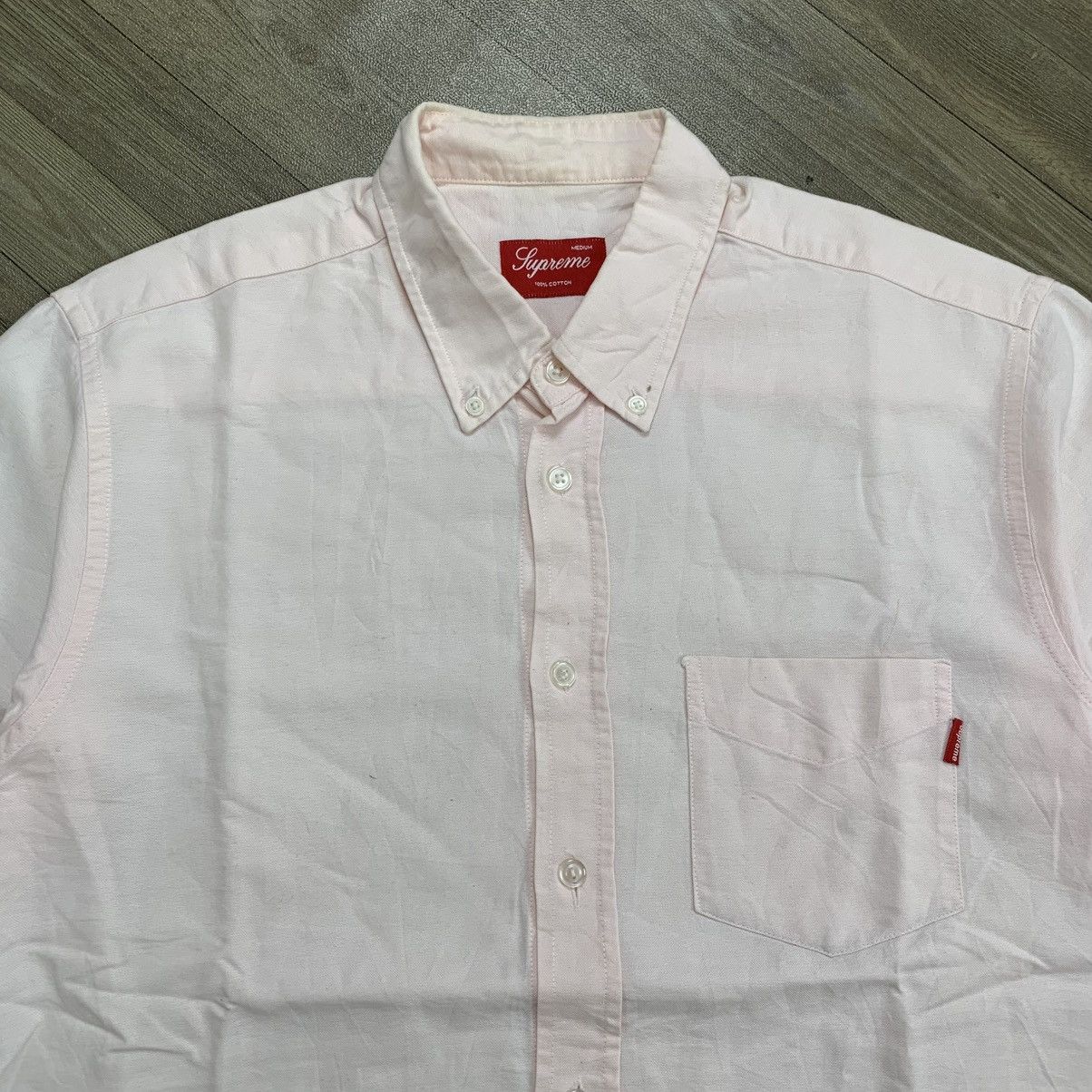 Supreme Supreme Button Down Pink Shirt Size US M / EU 48-50 / 2 - 2 Thumbnail