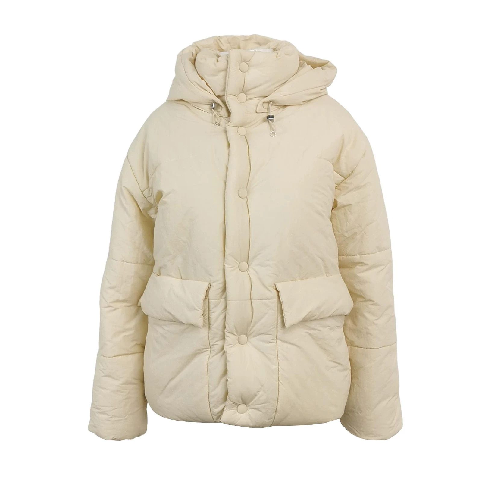 Nanushka Nanushka Cotton Solid Hooded Jacket XS Size XS / US 0-2 / IT 36-38 - 1 Thumbnail