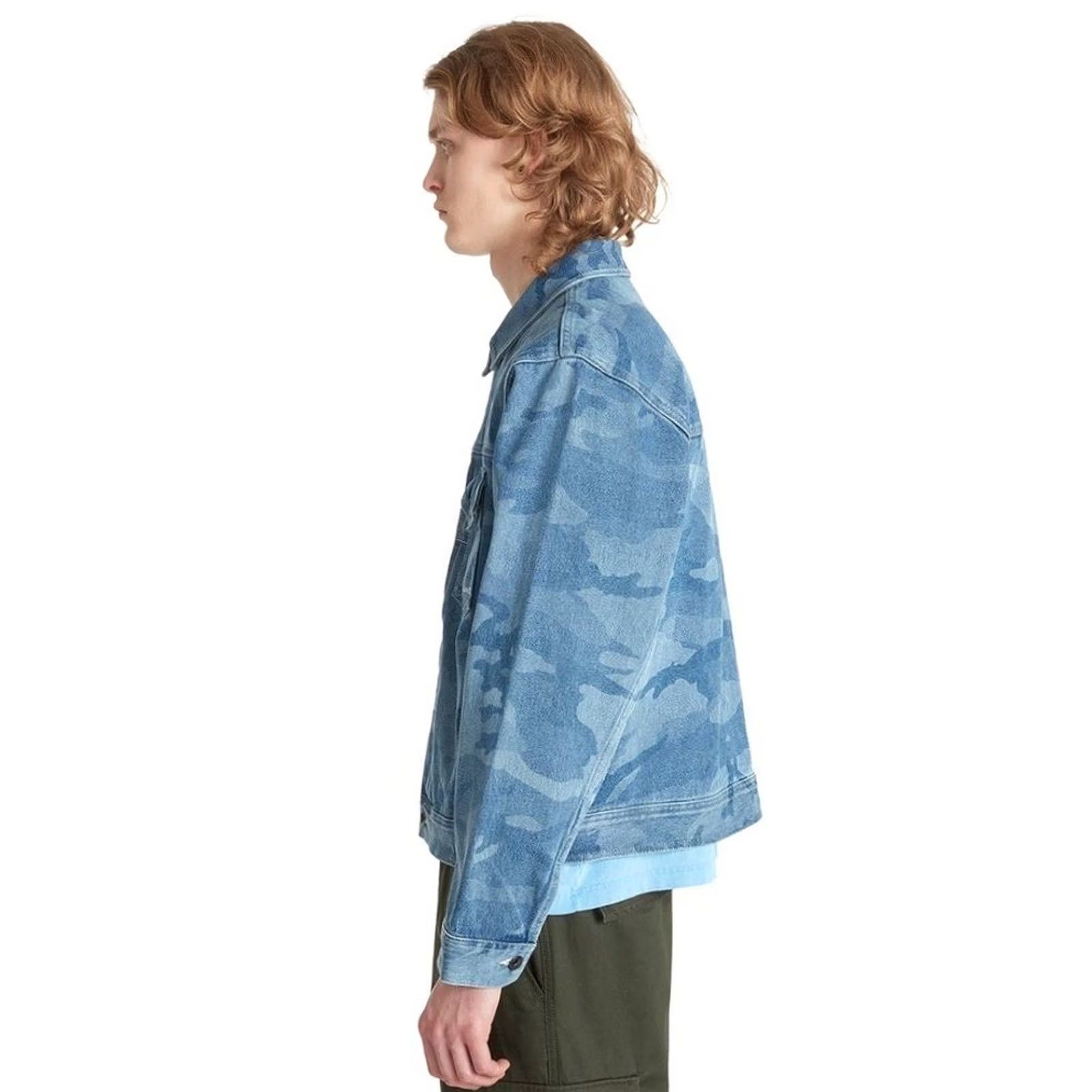Vans Brand New Mens Vans Camo Denim Trucker Jacket Stonewash Medium Size US M / EU 48-50 / 2 - 4 Thumbnail