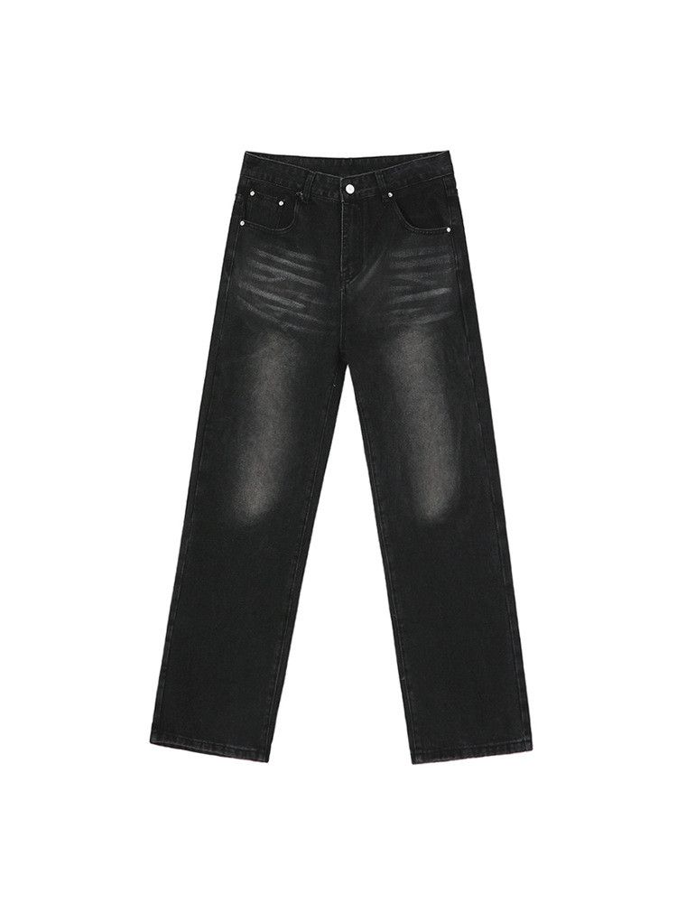 image of Vintage Korean Baggy Jeans in Black, Men's (Size 32)