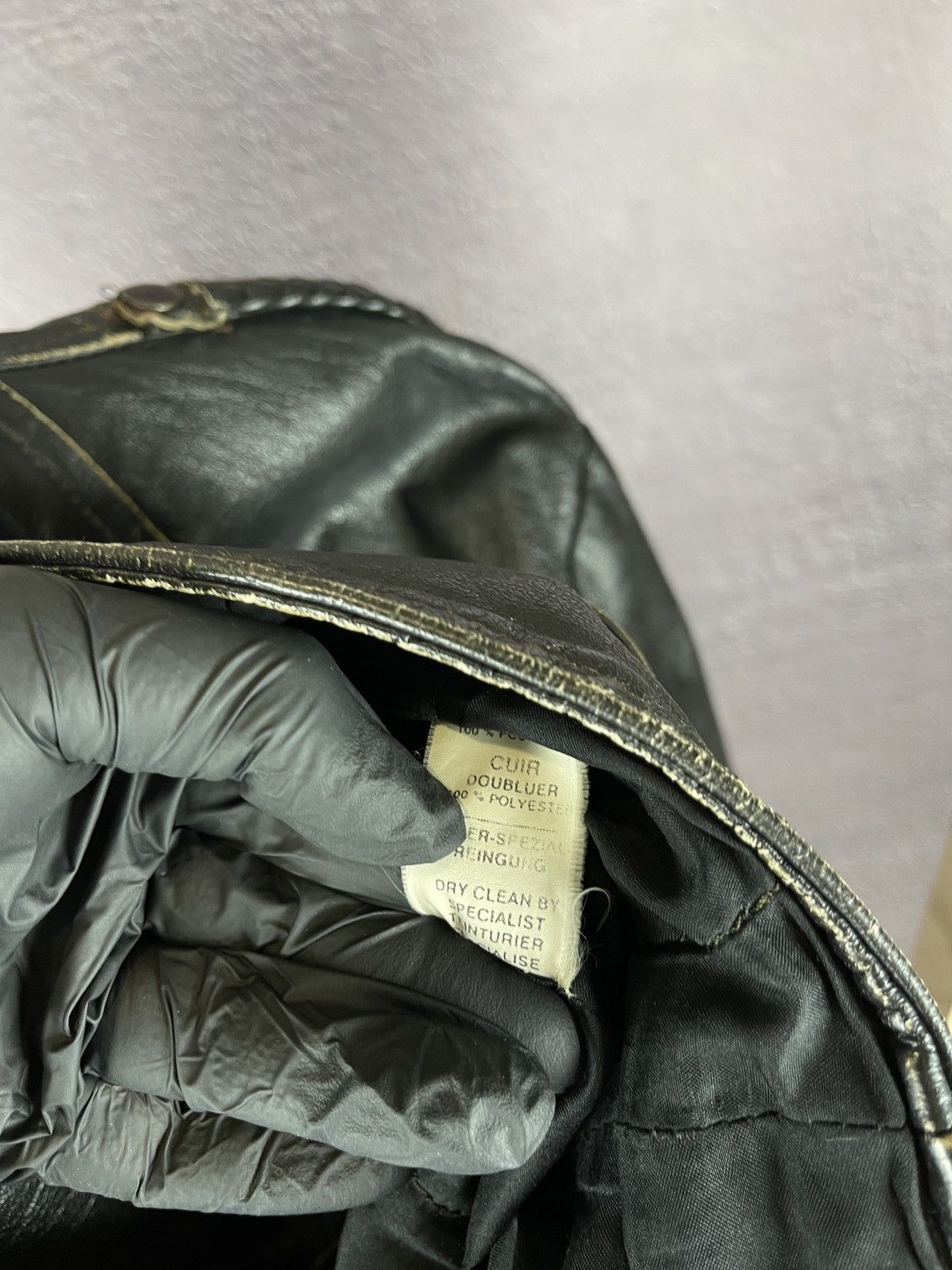 Vintage Norma Vintage 80s 90s Leather motorcycle jacket Kronos Rare Size US L / EU 52-54 / 3 - 24 Thumbnail