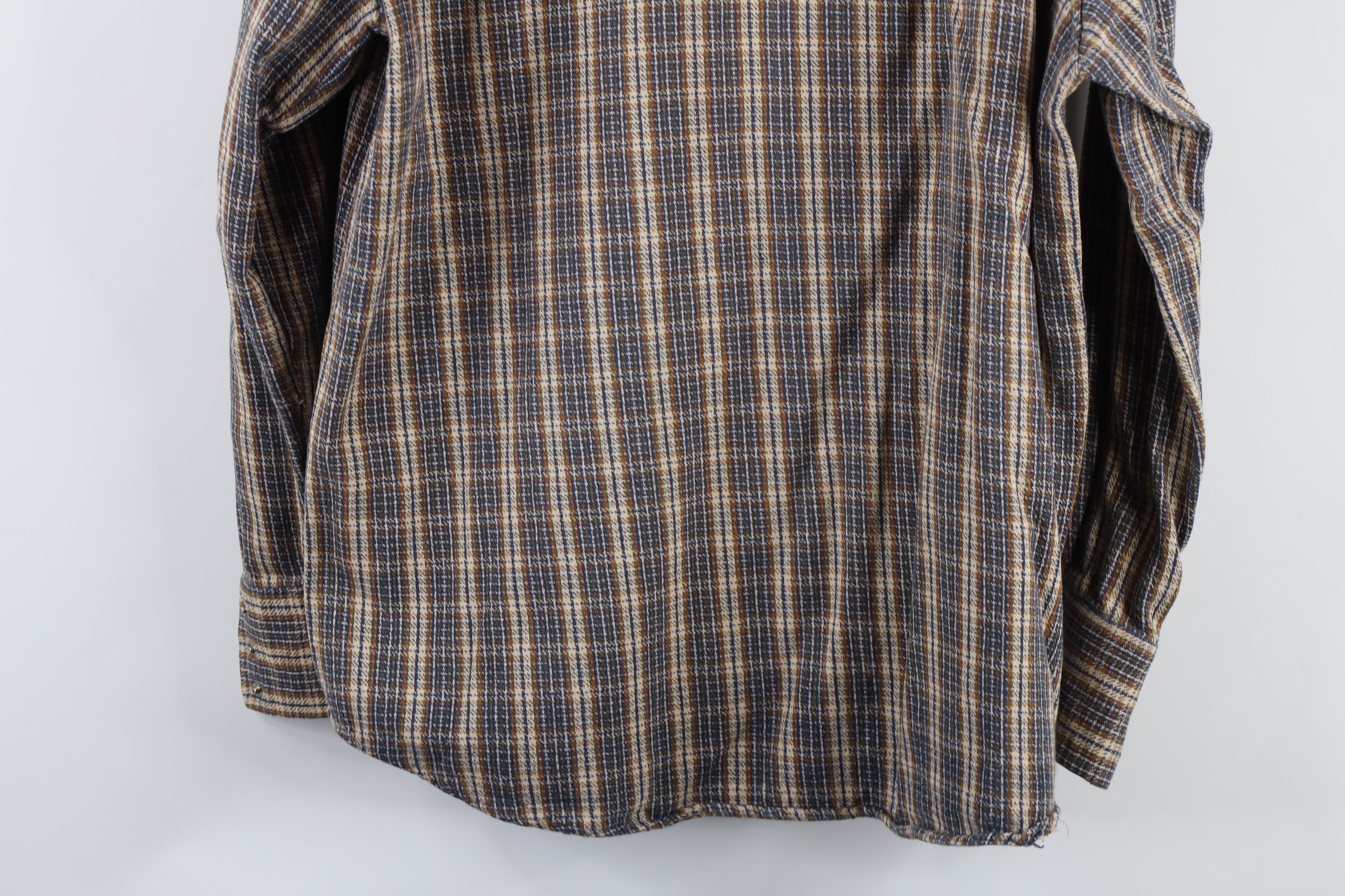 Vintage Vintage 90s Streetwear Flannel Snap Button Shirt Plaid Size US M / EU 48-50 / 2 - 10 Thumbnail