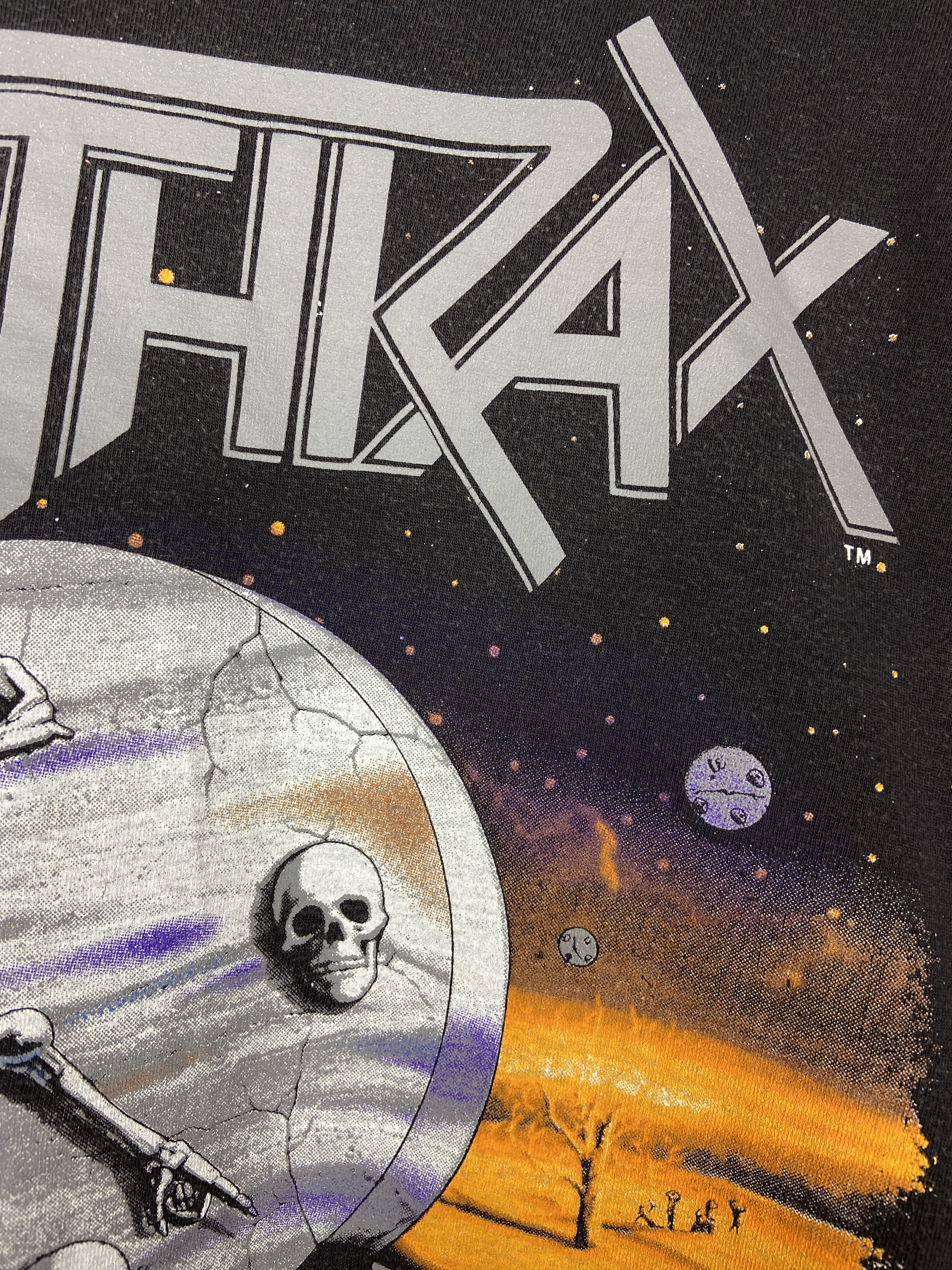 Band Tees 90s Vintage Anthrax Persistence Of Time Tour Graphic T Shirt Size US M / EU 48-50 / 2 - 12 Thumbnail