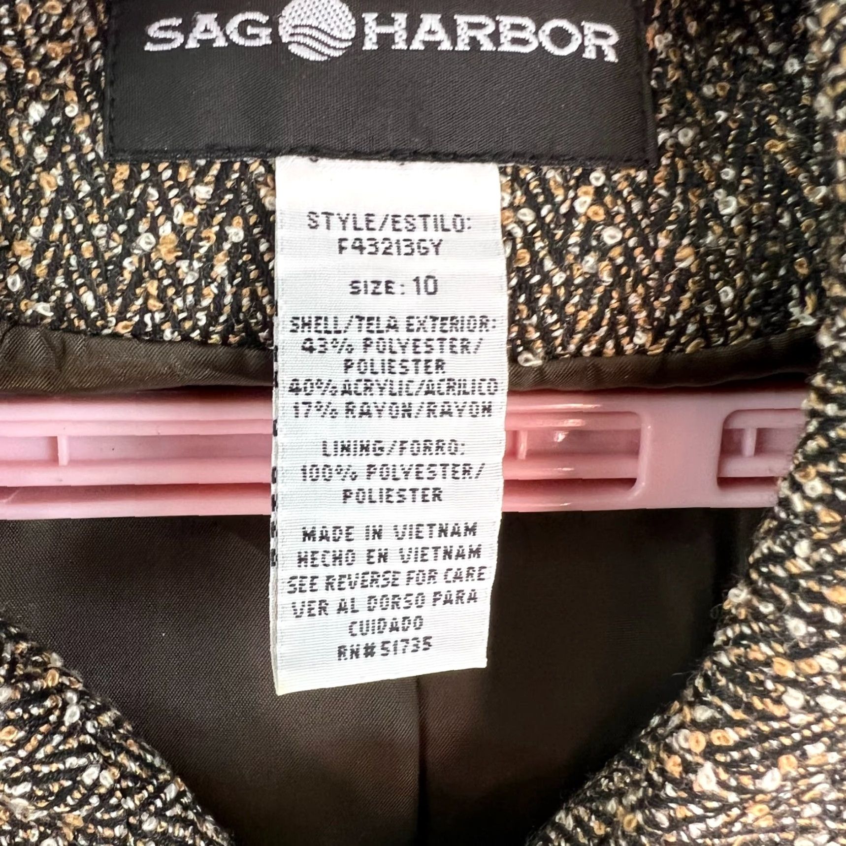 Vintage Sag Harbor Blazer Jacket Women Classic Solid Gray Long Sleeve Size 10 Size L / US 10 / IT 46 - 5 Thumbnail