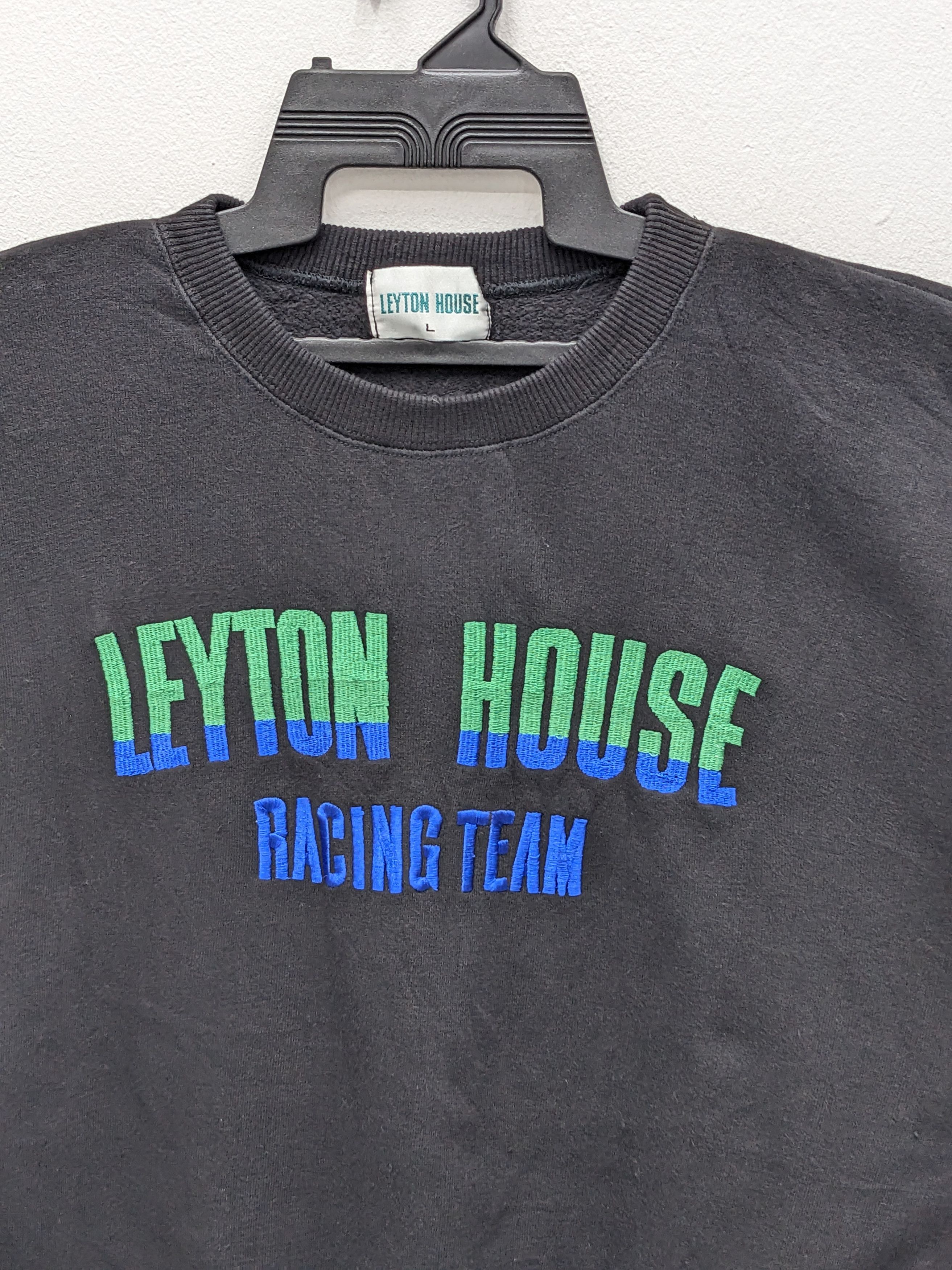 Formula 1 Vintage Leyton House Racing Team Black Crewneck Sweatshirt Size US L / EU 52-54 / 3 - 3 Thumbnail
