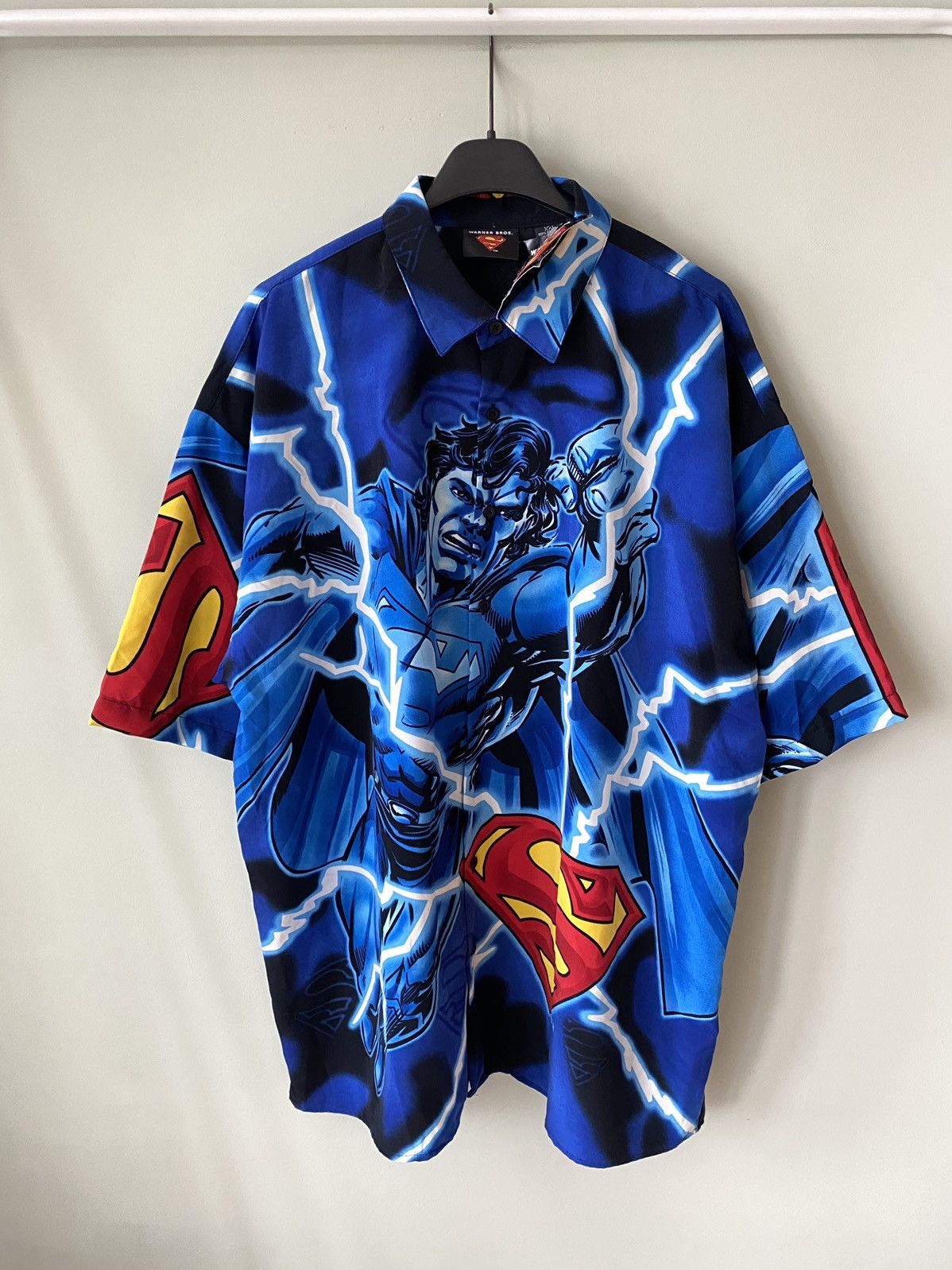 DC Comics Superman 2002 Warner Bros. dc comics Hawaiian vintage shirt Size US XXL / EU 58 / 5 - 1 Thumbnail