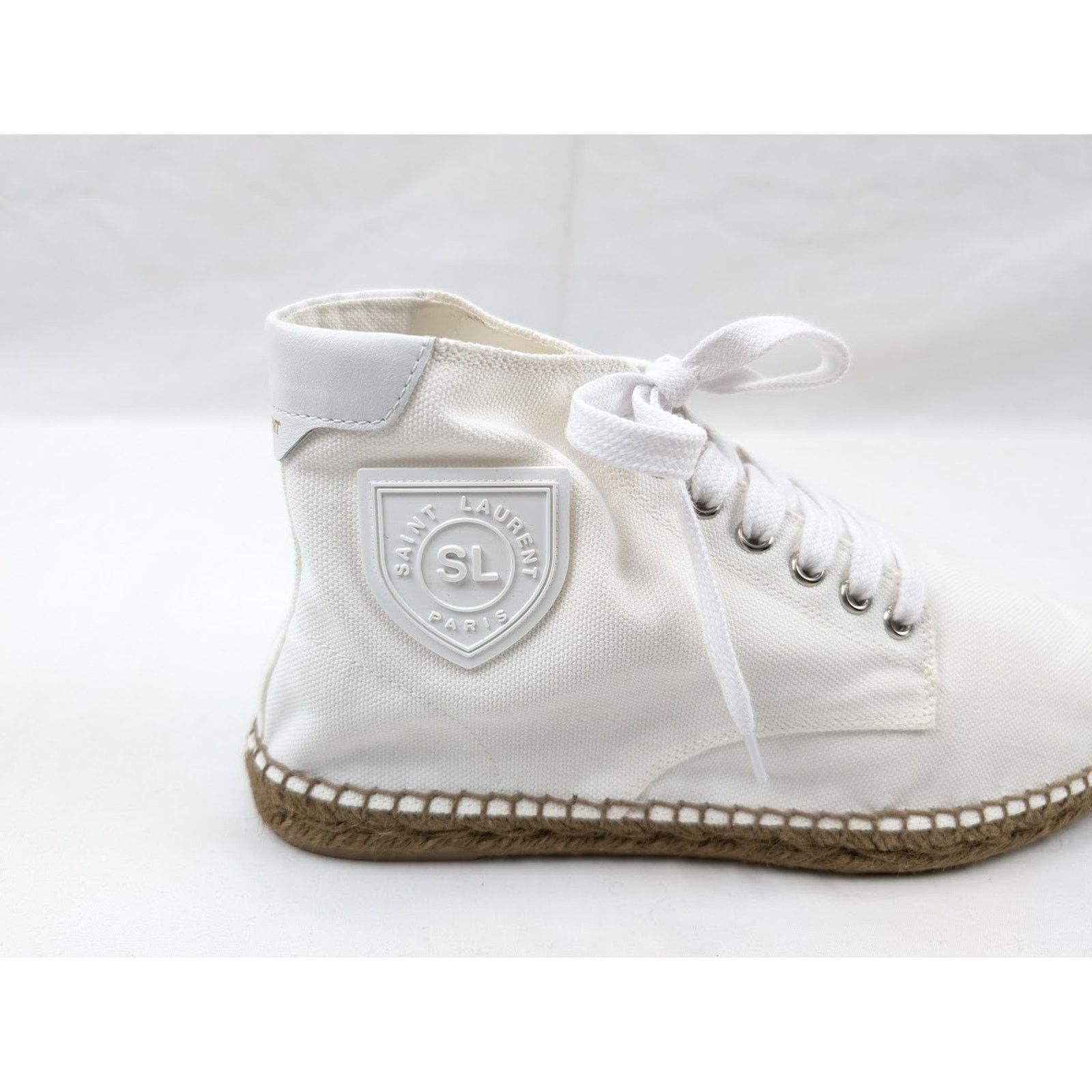 Saint Laurent Paris o1rshd1 Damon High-Top Sneakers in Off-White/Blanc Opti Size US 12 / EU 45 - 4 Thumbnail