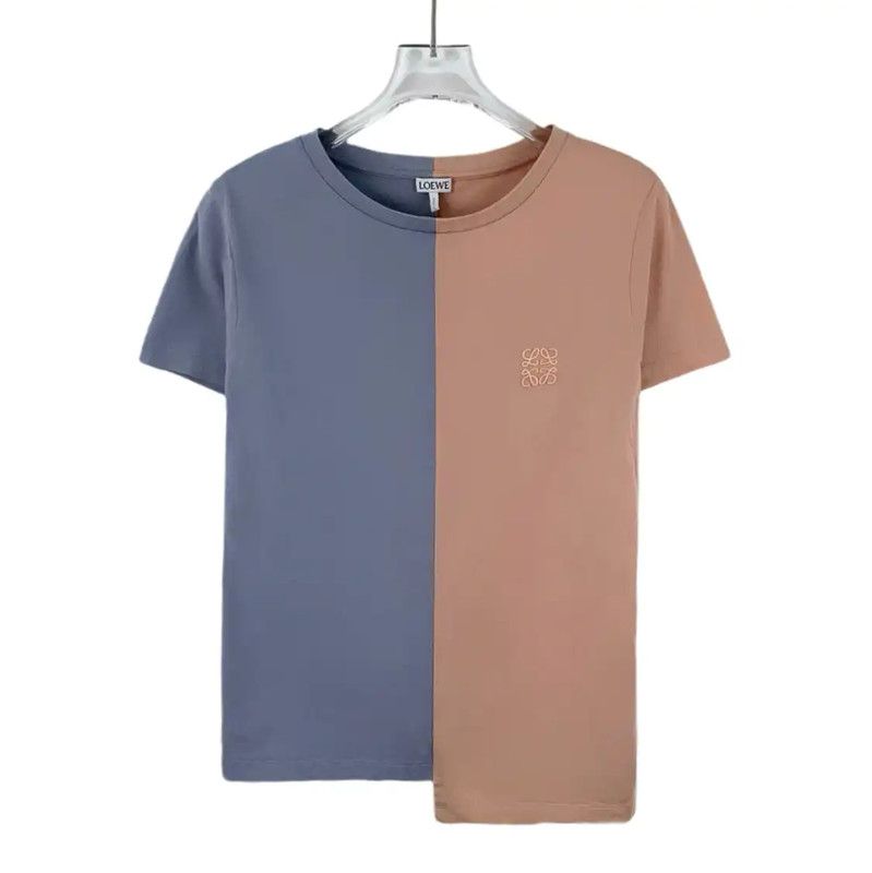 Loewe Loewe Color-Block Women's Cotton T-Shirt 0089 Size XS / US 0-2 / IT 36-38 - 1 Thumbnail