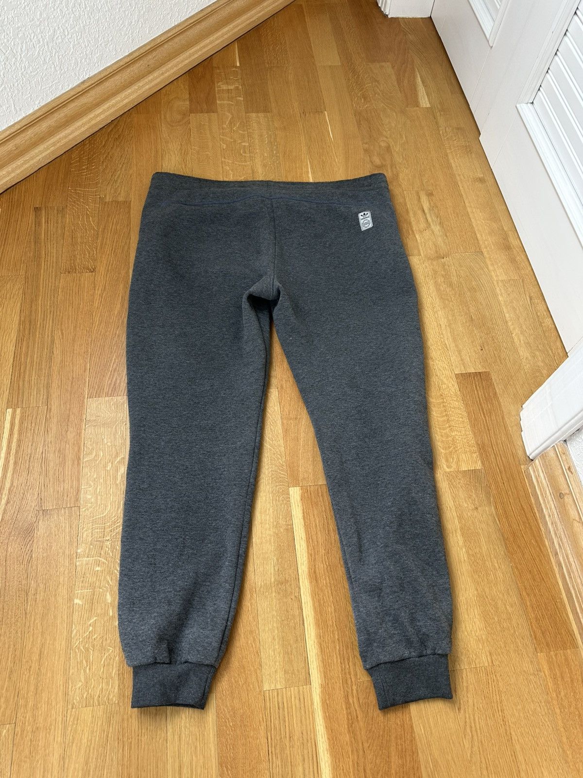 Adidas Vintage Adidas Oversize Pants Blue Embroidered Logo Gray Size US 39 - 2 Thumbnail