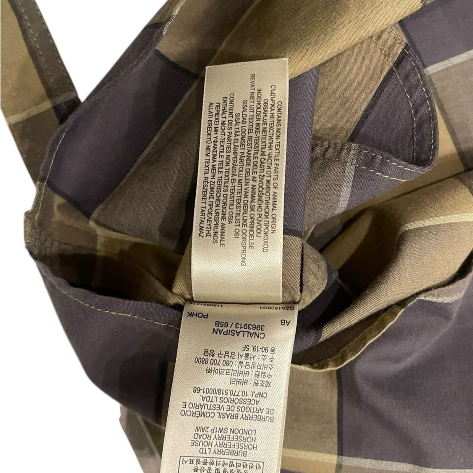 Burberry Burberry Brit Plaid Botton Down Short Sleeve PDress Sz:8 Size M / US 6-8 / IT 42-44 - 13 Thumbnail