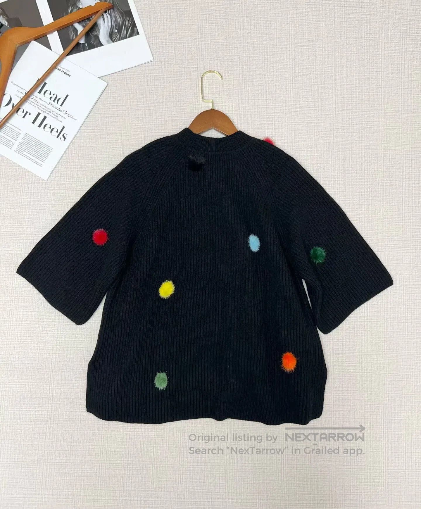 Fendi Fendi Cashmere Knit Sweater with Pom Pom. Size L / US 10 / IT 46 - 3 Thumbnail