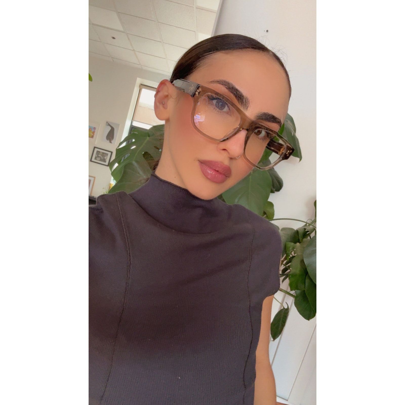 Dior NEW Dior CD DiamondO S10I Clip On Frames in Brown $720 Size ONE SIZE - 2 Thumbnail
