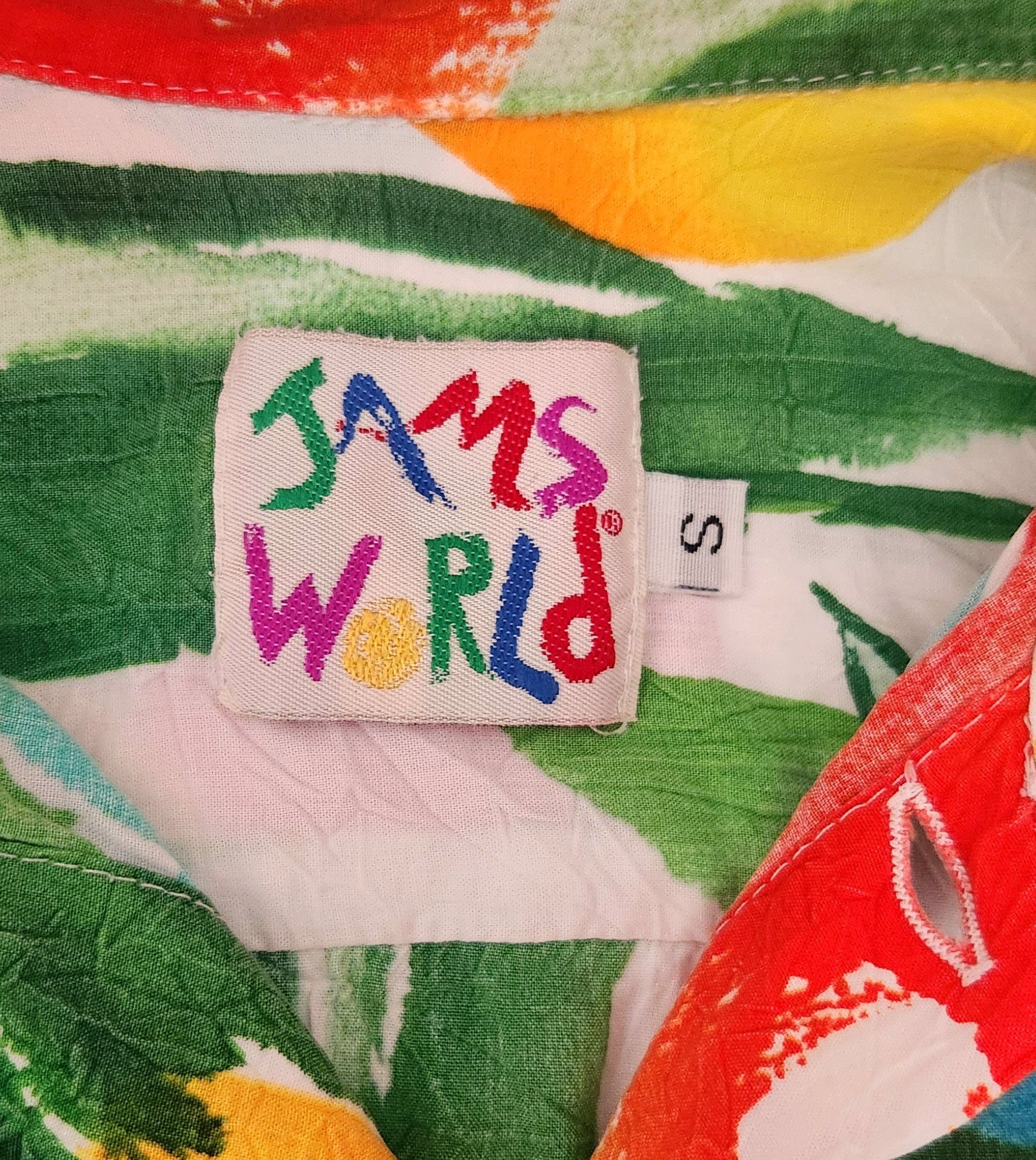 Jams World × Vintage JAMS World Vintage Shirt Men's Hawaiian Aloha Floral Button Size US S / EU 44-46 / 1 - 8 Thumbnail
