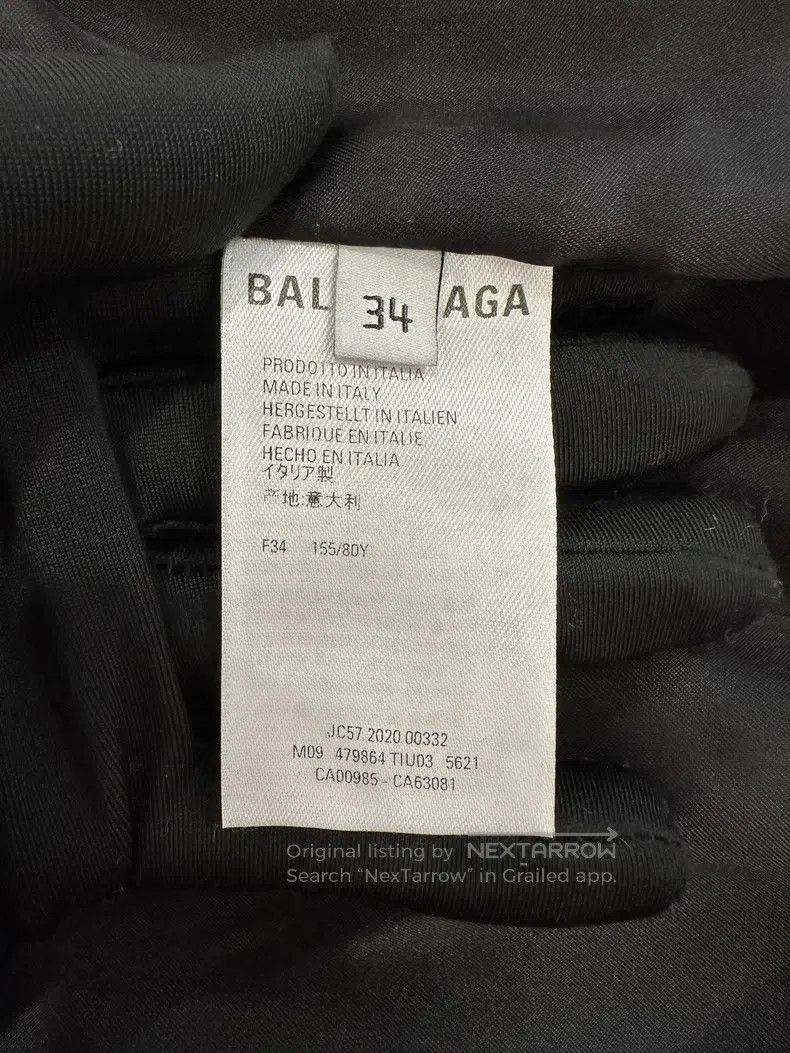 Balenciaga Balenciaga Pink Houndstooth Wool Long Shawl Coat Size XXS / US 00 / IT 34 - 8 Thumbnail