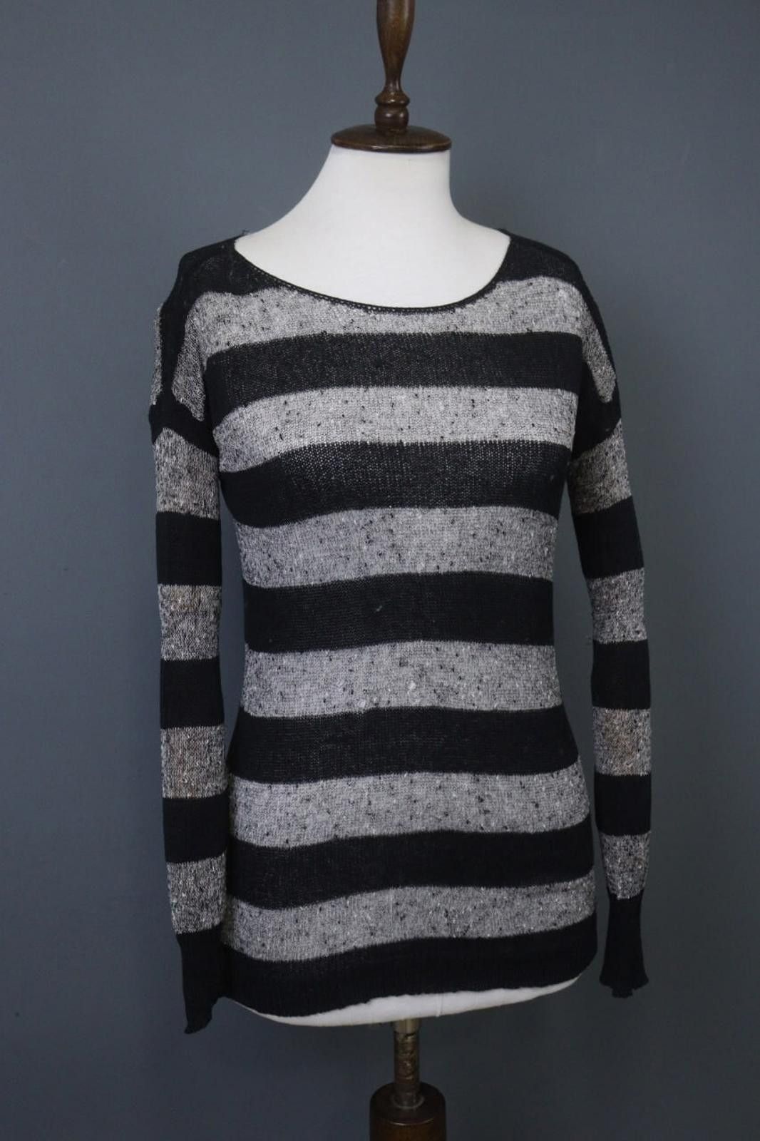 Polo Ralph Lauren Ralph Lauren Gray Black Ribbed Cuff & Hem Sweater Size XS Size XS / US 0-2 / IT 36-38 - 8 Thumbnail