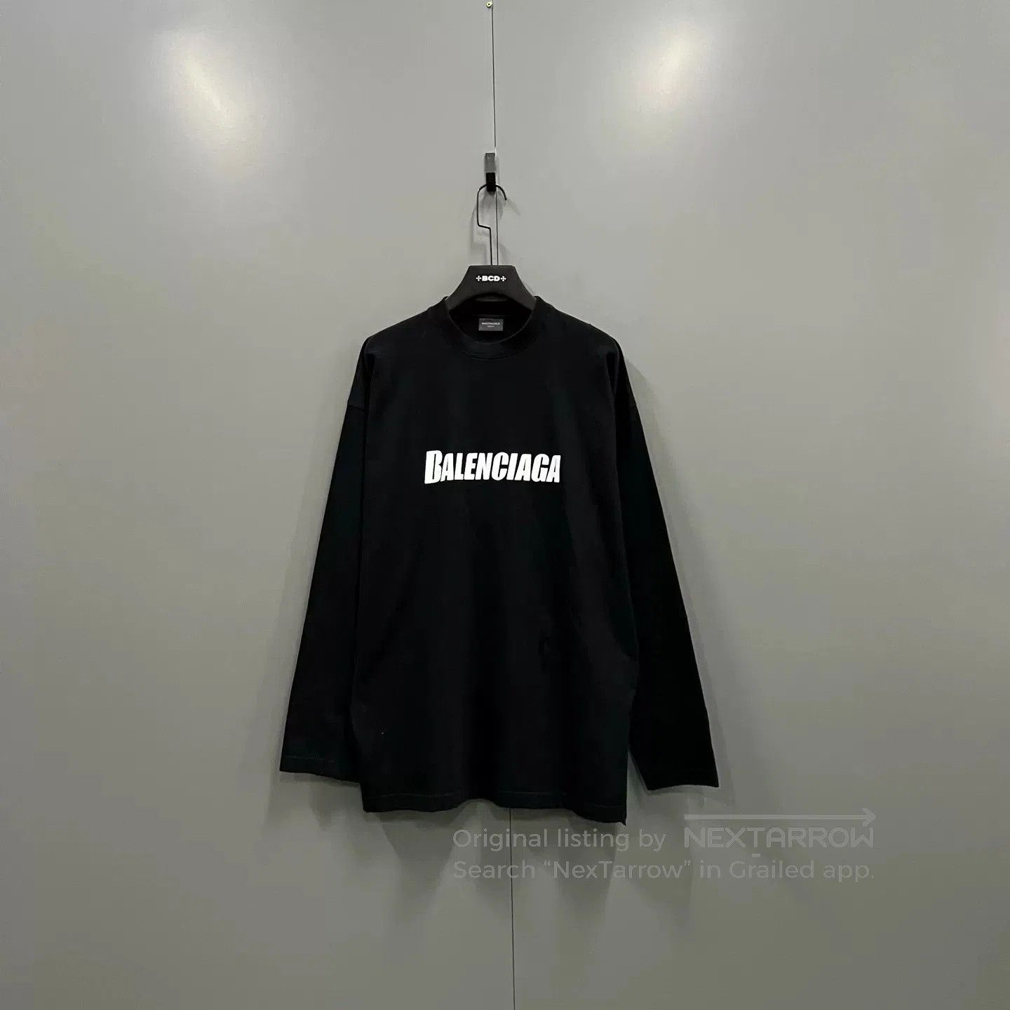 Balenciaga Balenciaga Black Logo Print Long Sleeve. Size US M / EU 48-50 / 2 - 1 Thumbnail