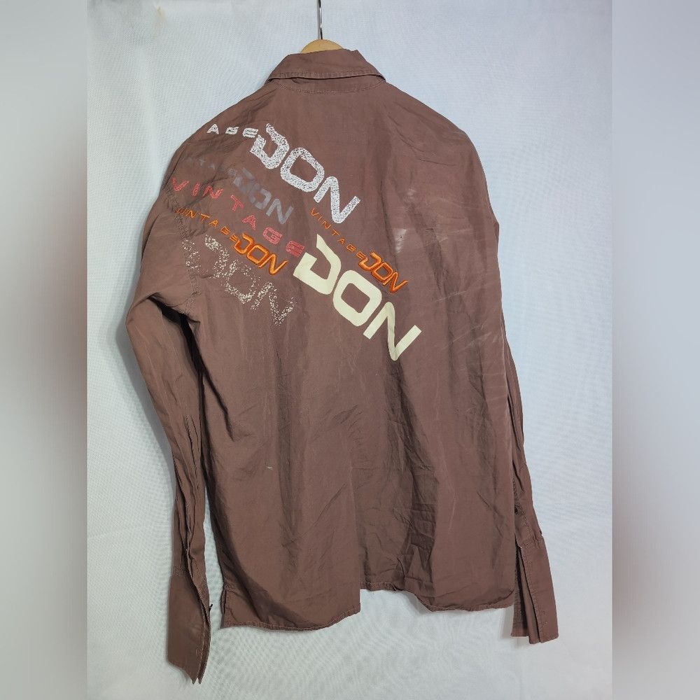 Other Vintage Don Brown Sz L Graphic Button Down Shirt Size US L / EU 52-54 / 3 - 3 Thumbnail
