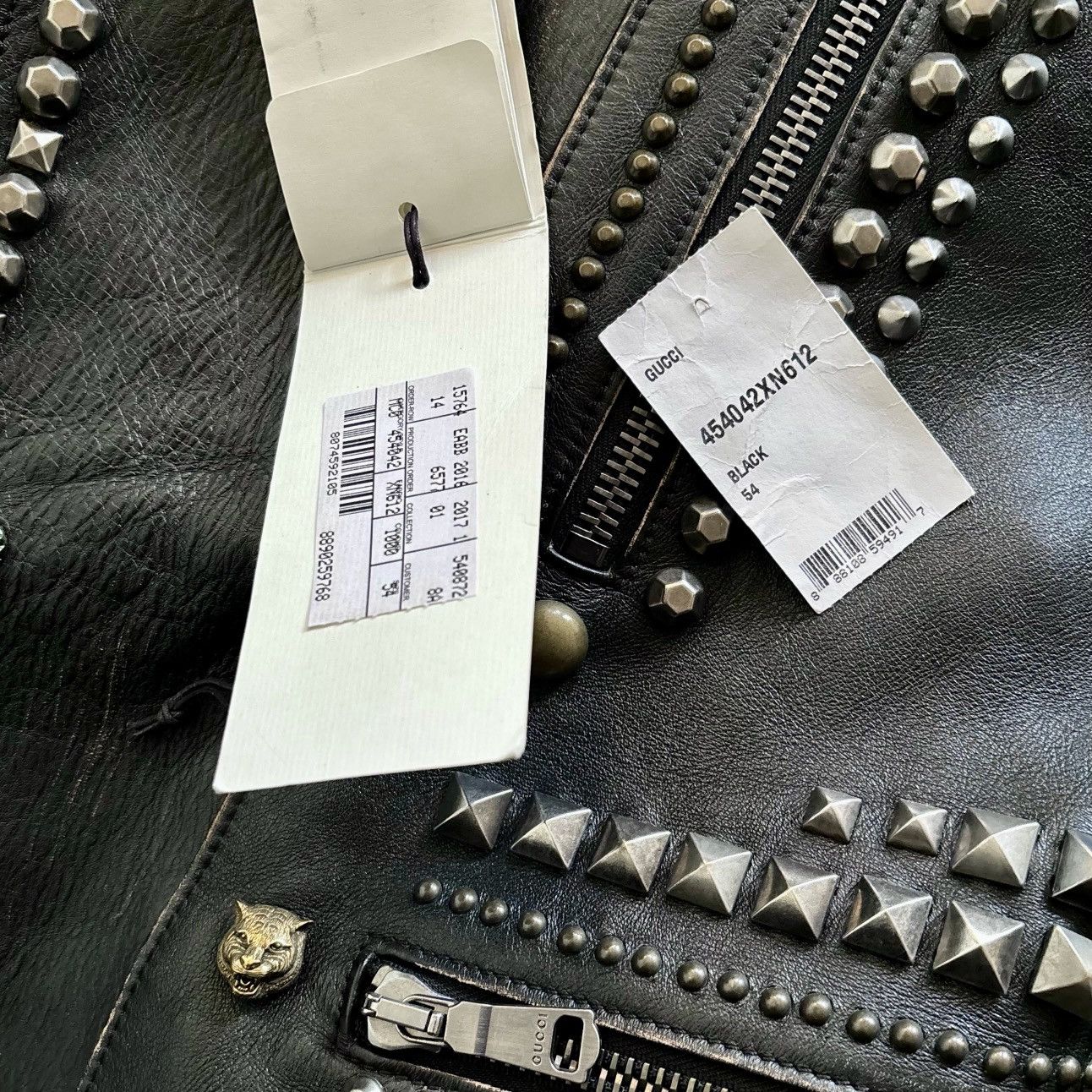 Gucci Gucci Studded Leather Jacket Size US L / EU 52-54 / 3 - 13 Thumbnail