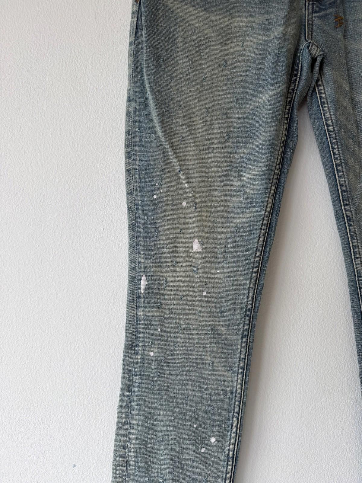 Ksubi new Ksubi mens jeans van winkle splatter distress blue 32 Size US 32 / EU 48 - 4 Thumbnail