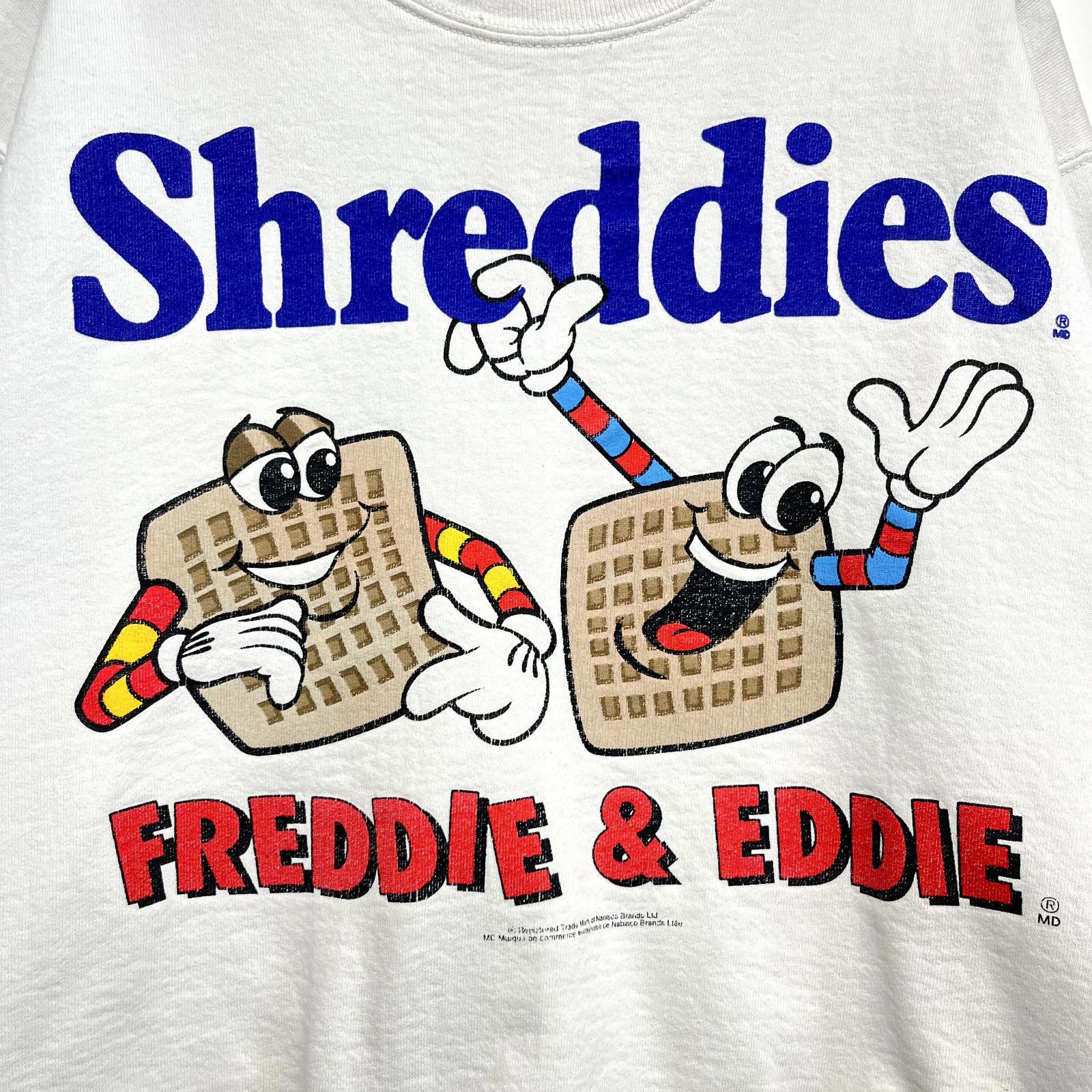 Fruit Of The Loom × Vintage Vintage 90s Shreddies Sweatshirt M Freddie Eddie Size US M / EU 48-50 / 2 - 4 Thumbnail
