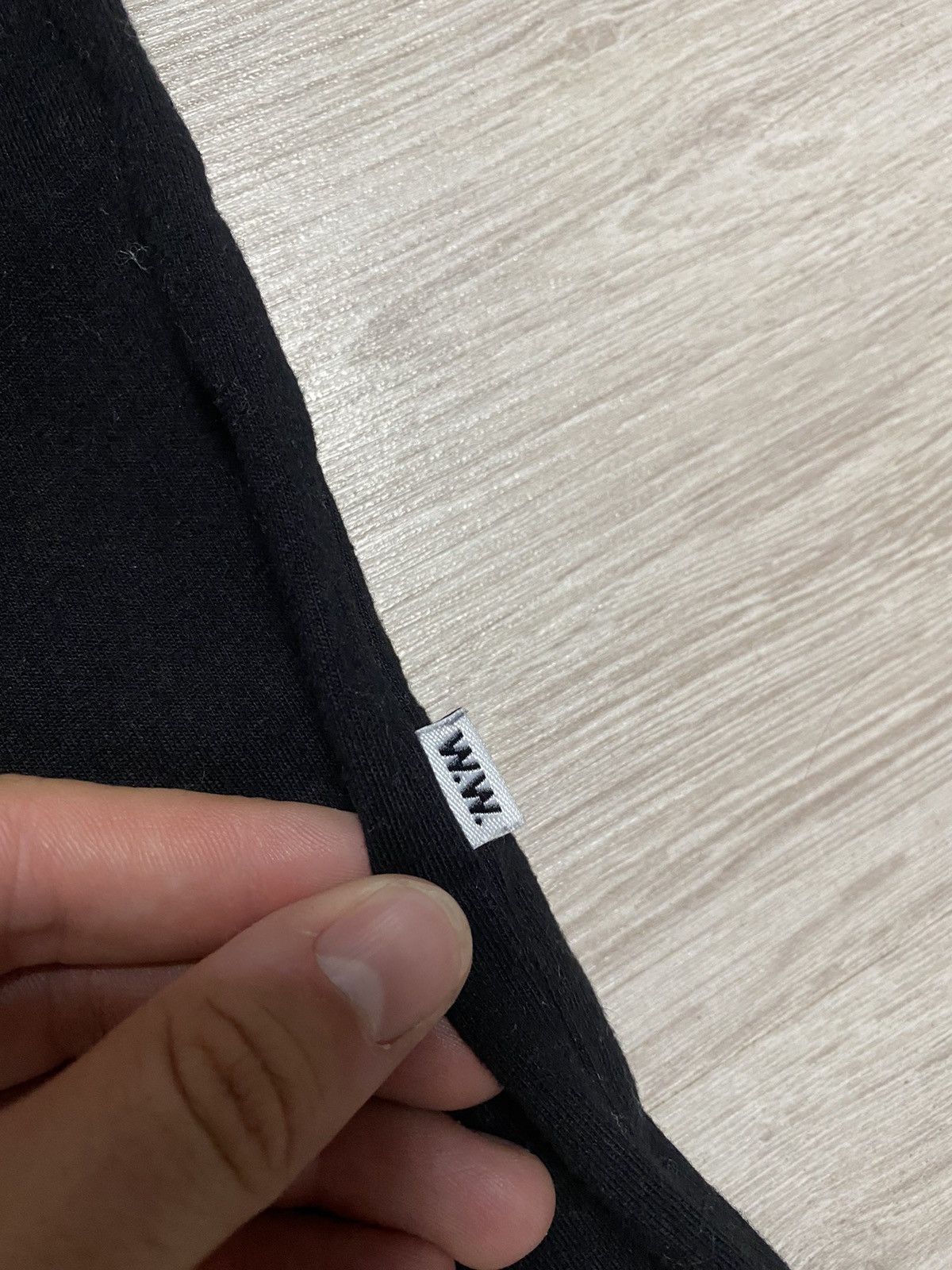 Wood Wood Wood Wood Black T-shirt basic size Small Size US S / EU 44-46 / 1 - 8 Thumbnail
