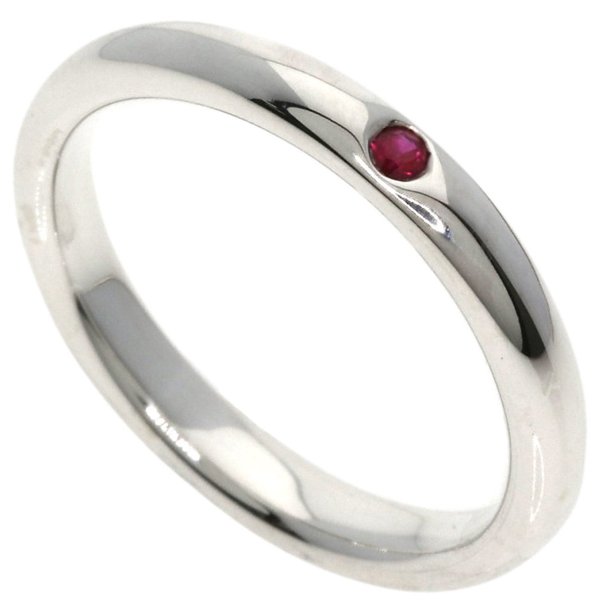 Tiffany & Co. Tiffany & Co. Stacking Band Ruby Ring, Silver, Women's Size ONE SIZE - 1 Thumbnail