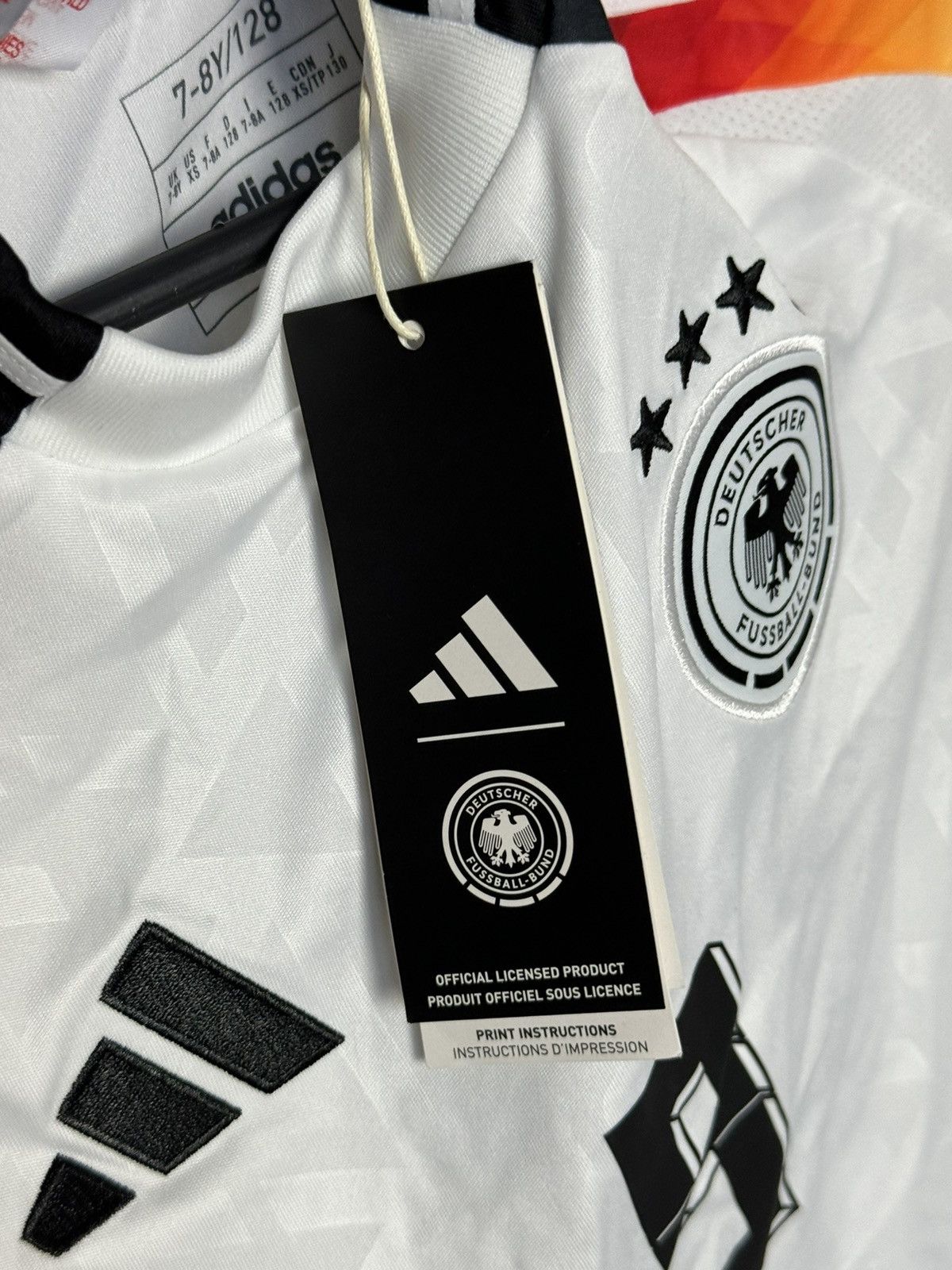 Adidas KIDS New Germany 2024 Home Fullkrug Football Jersey T-Shirt Size US XS / EU 42 / 0 - 10 Thumbnail