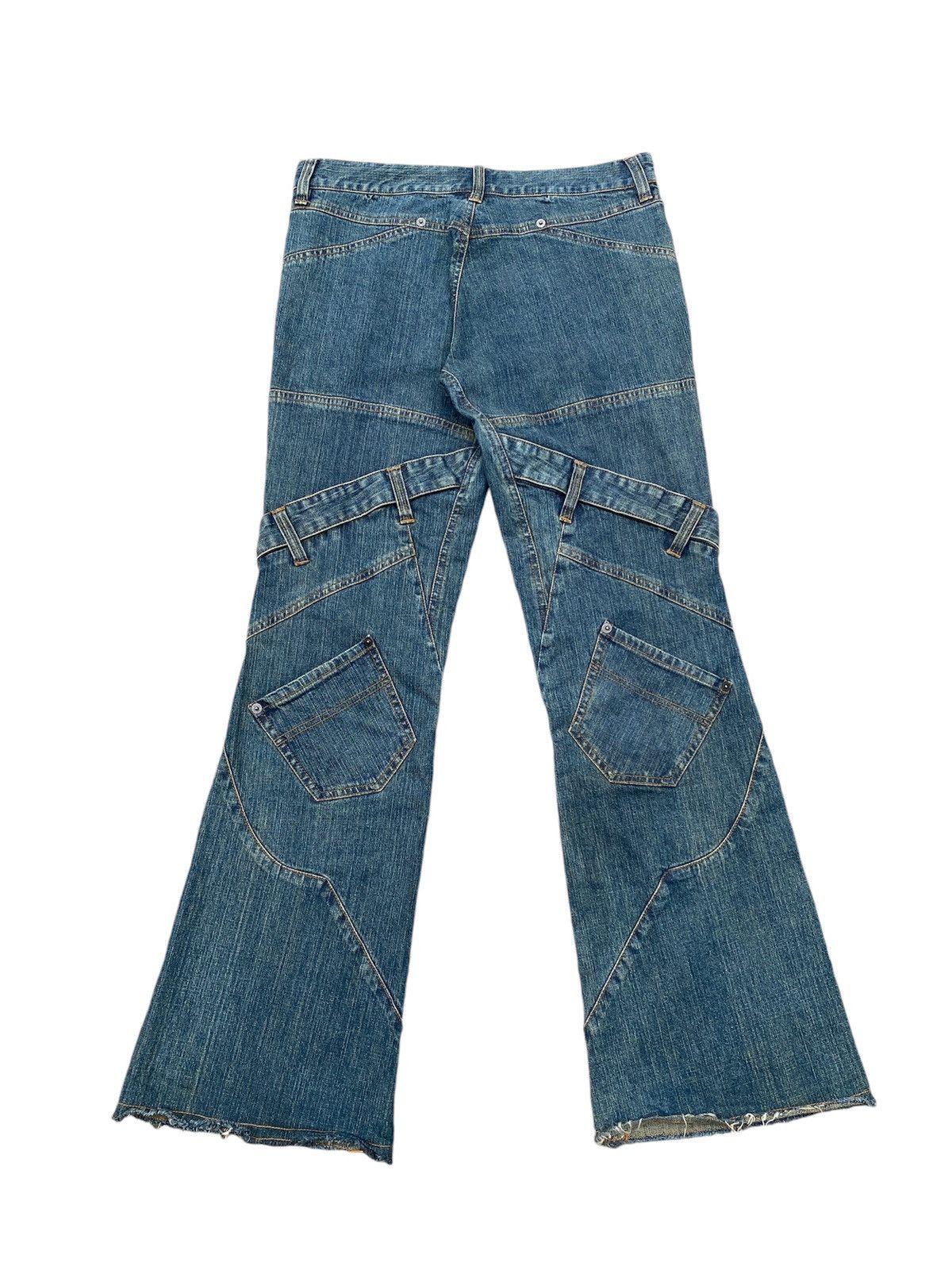 If Six Was Nine × Japanese Brand × Tornado Mart 1990s - Pride International Design Flare Jeans Size US 30 / EU 46 - 3 Thumbnail