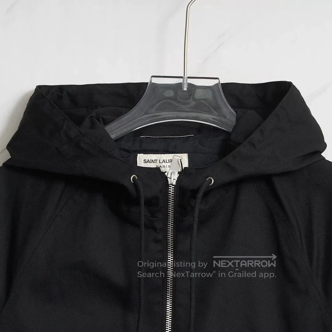 Saint Laurent Paris Saint Laurent Black Hooded Double-Zip Jacket. Size US M / EU 48-50 / 2 - 2 Thumbnail