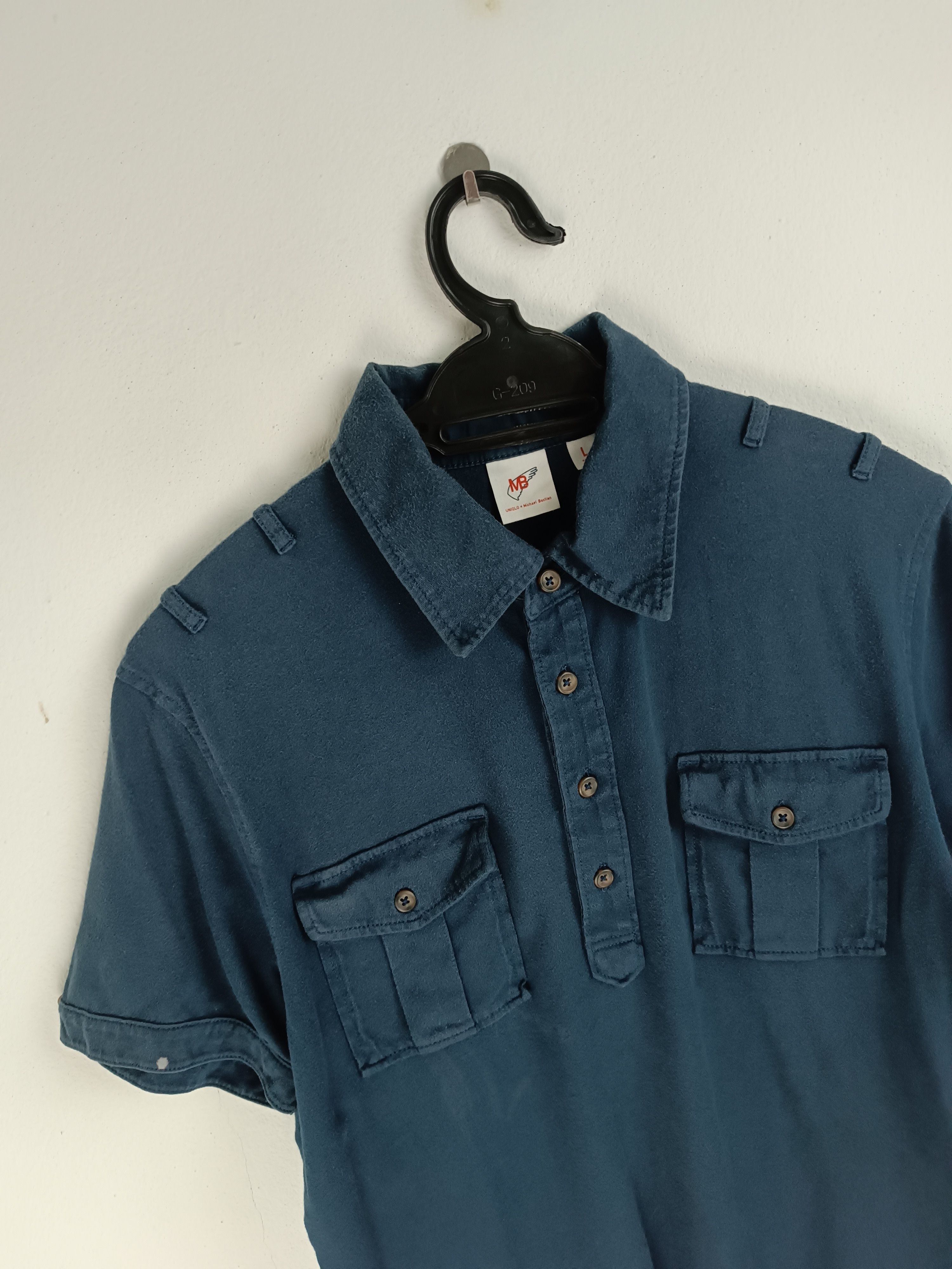 Michael Bastian VINTAGE MICHAEL BASTIAN X UNIQLO MENS FADED COLLAR TEE Size US M / EU 48-50 / 2 - 5 Thumbnail