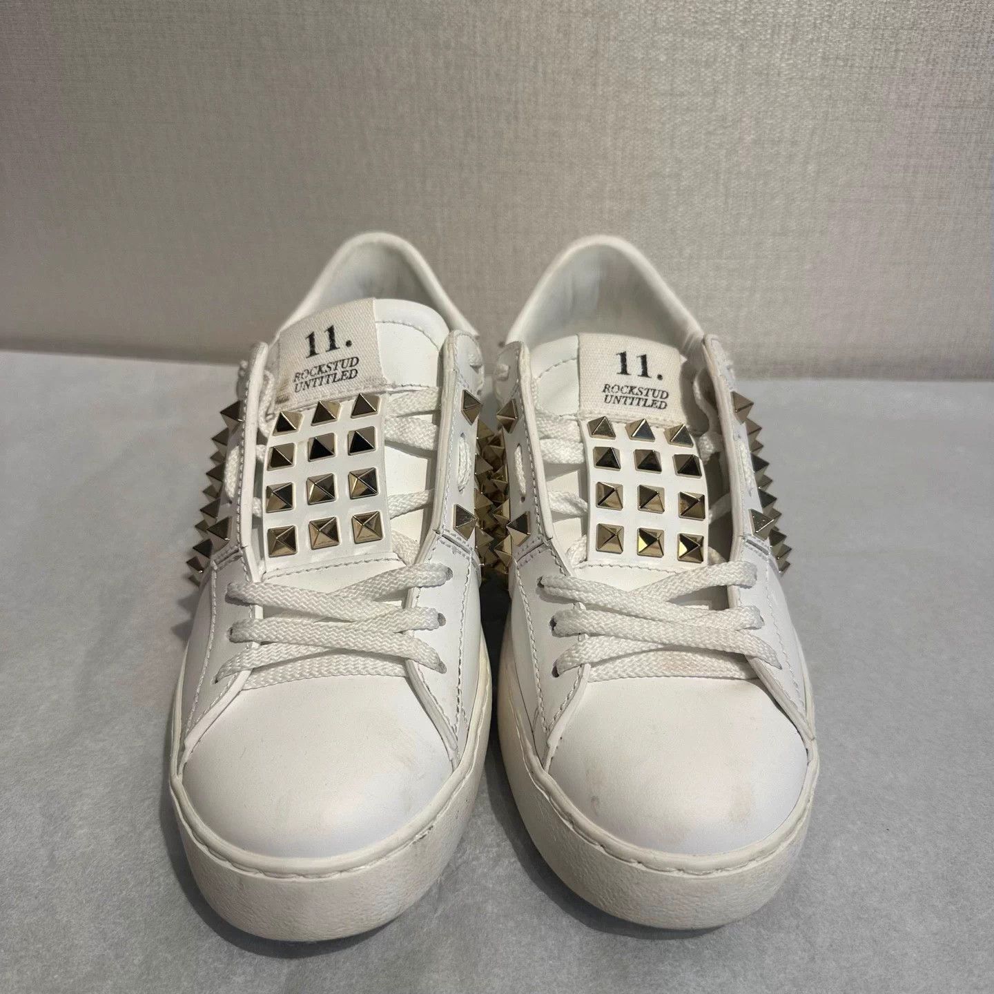 Valentino Valentino Studded White Sneakers 36 EU 99 New Size US 5 / IT 35 - 2 Thumbnail
