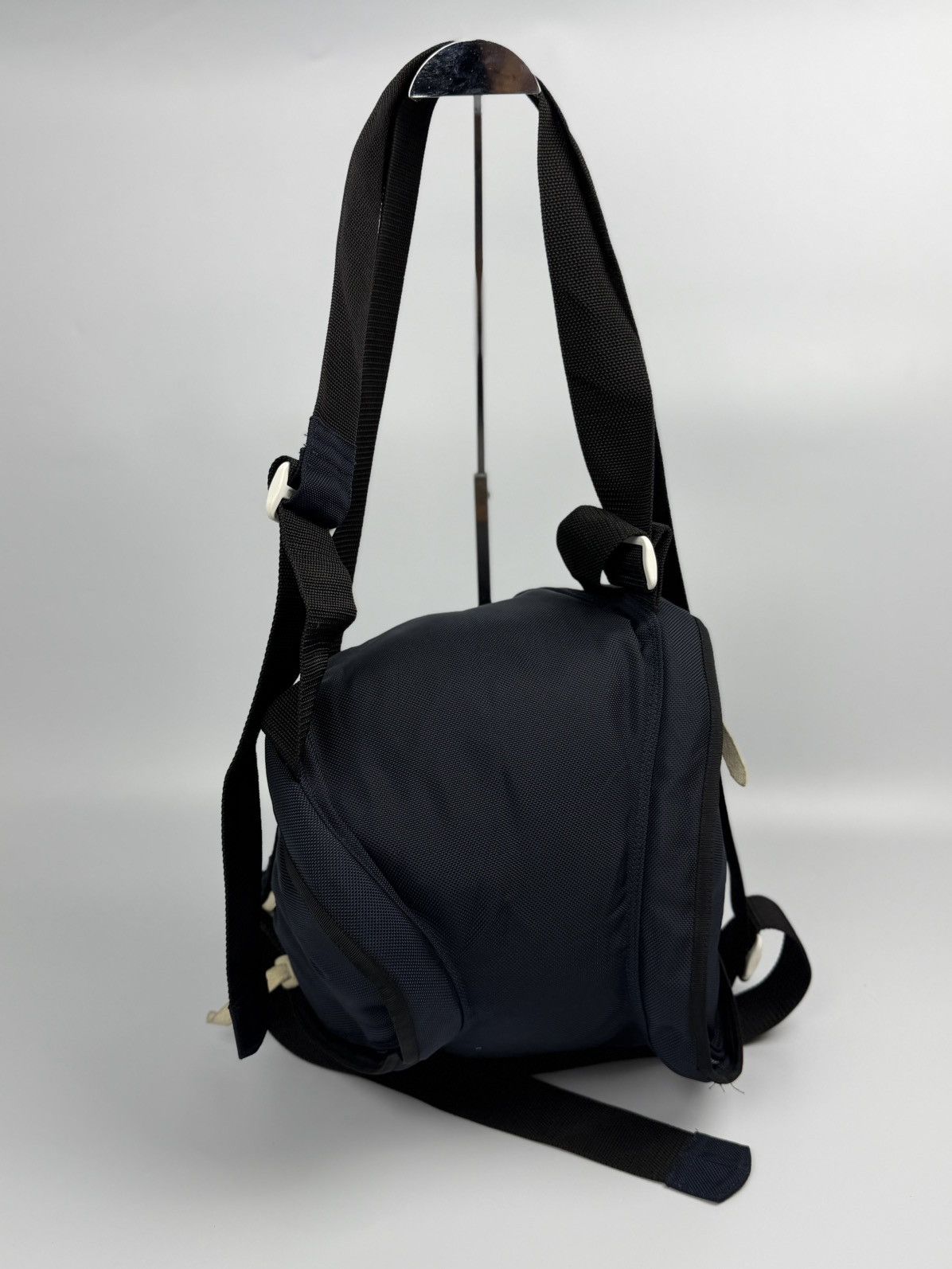 Comme des Garcons Comme des Garcons Assymetrical Navy Blue Nylon Bag Size ONE SIZE - 1 Thumbnail