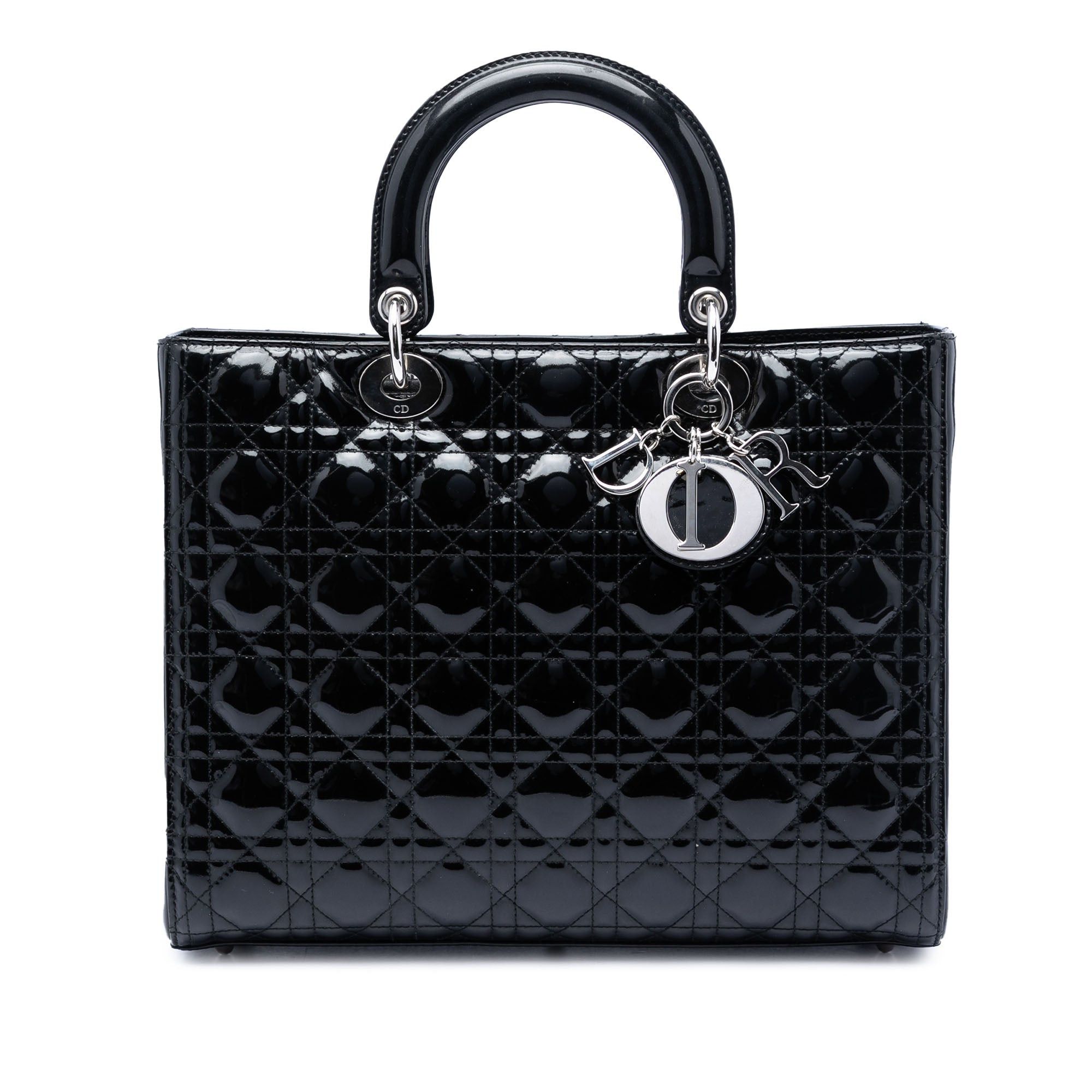 Dior Large Patent Cannage Lady Dior Size ONE SIZE - 1 Thumbnail