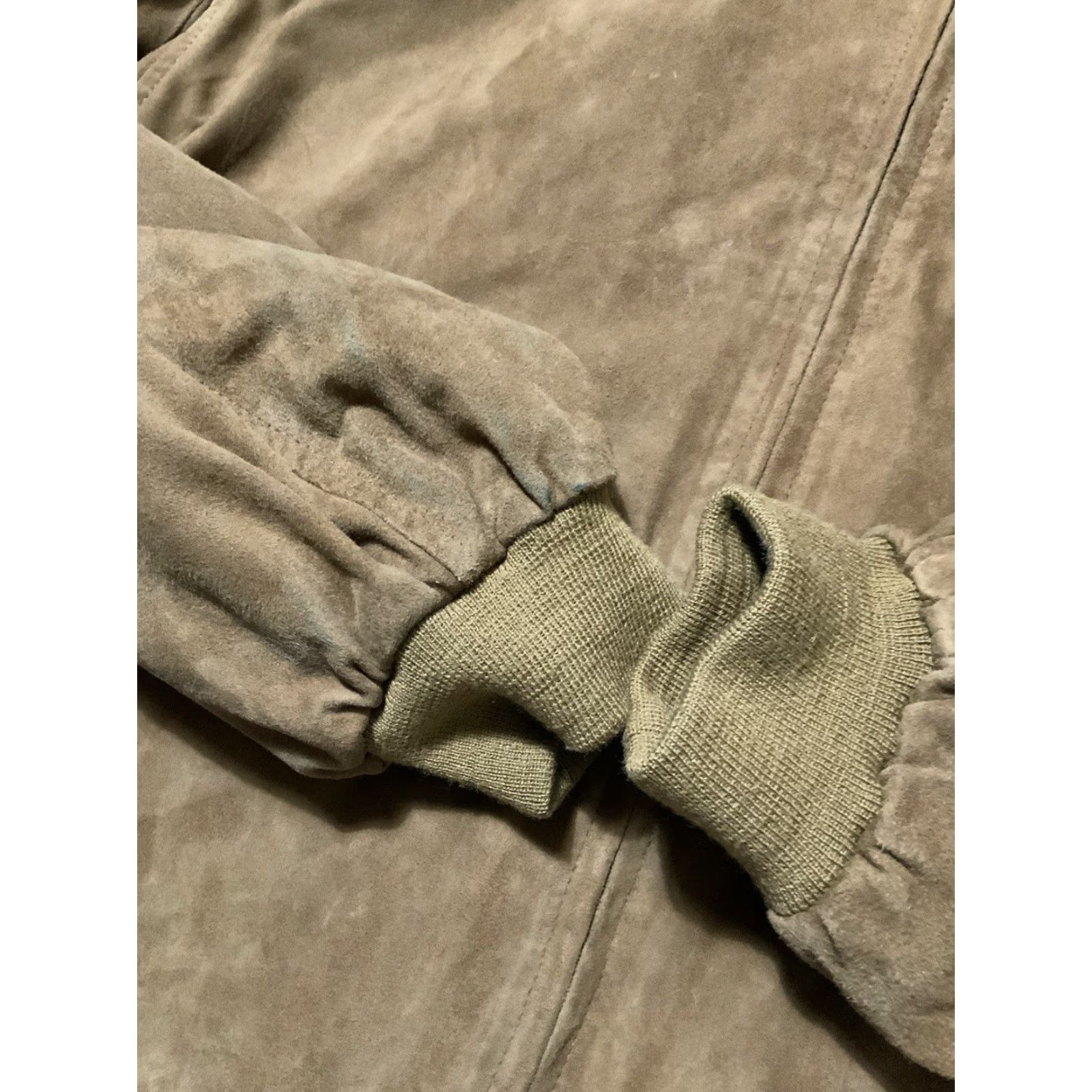Golden Bear VINTAGE Golden Bear Sportswear Suede Leather Cognac Full Zip Bomber Jacket XL Mens Size US XL / EU 56 / 4 - 7 Thumbnail
