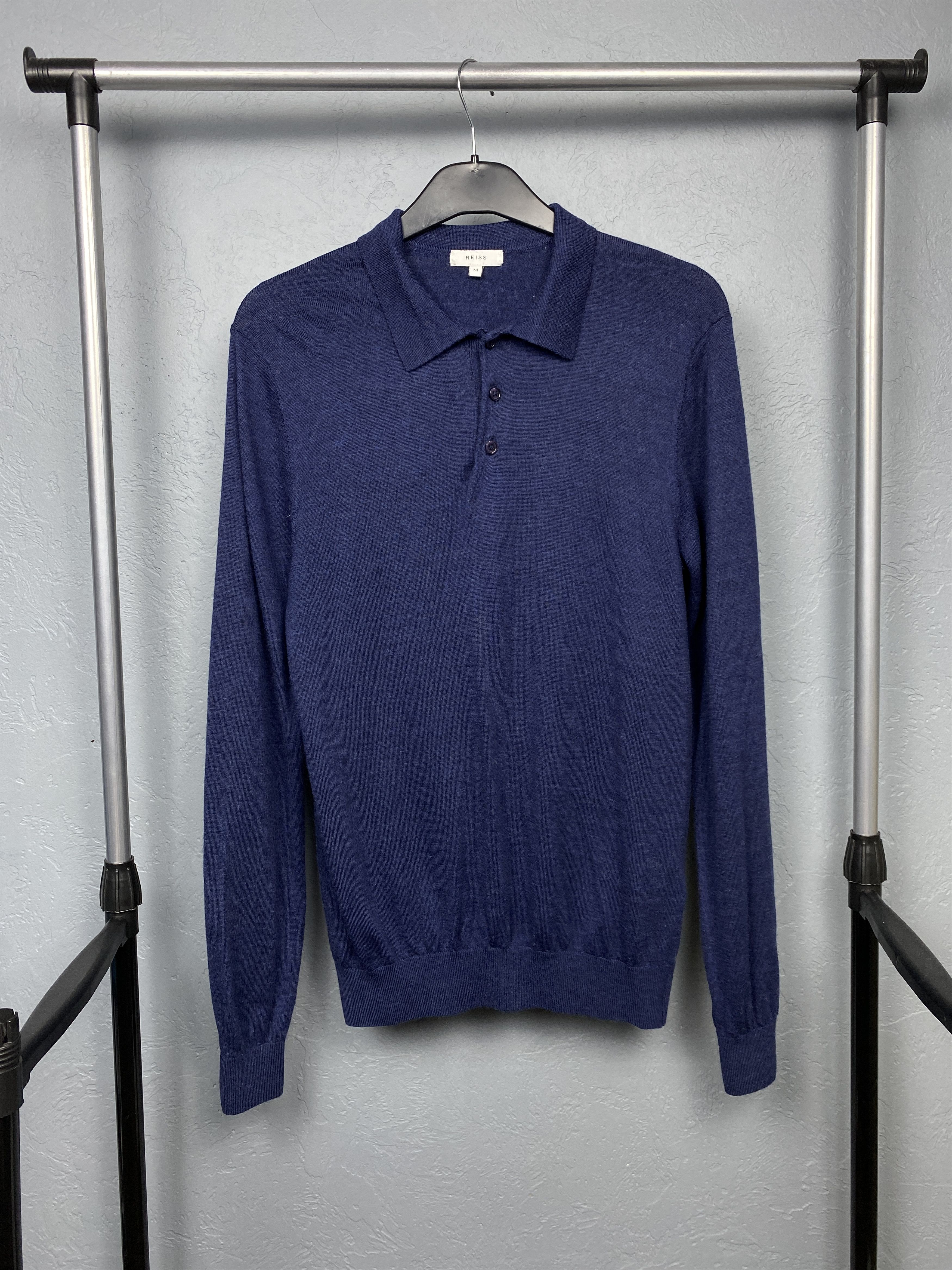 Reiss Reiss Vintage Mens Wool Knit Sweater Size US M / EU 48-50 / 2 - 1 Thumbnail