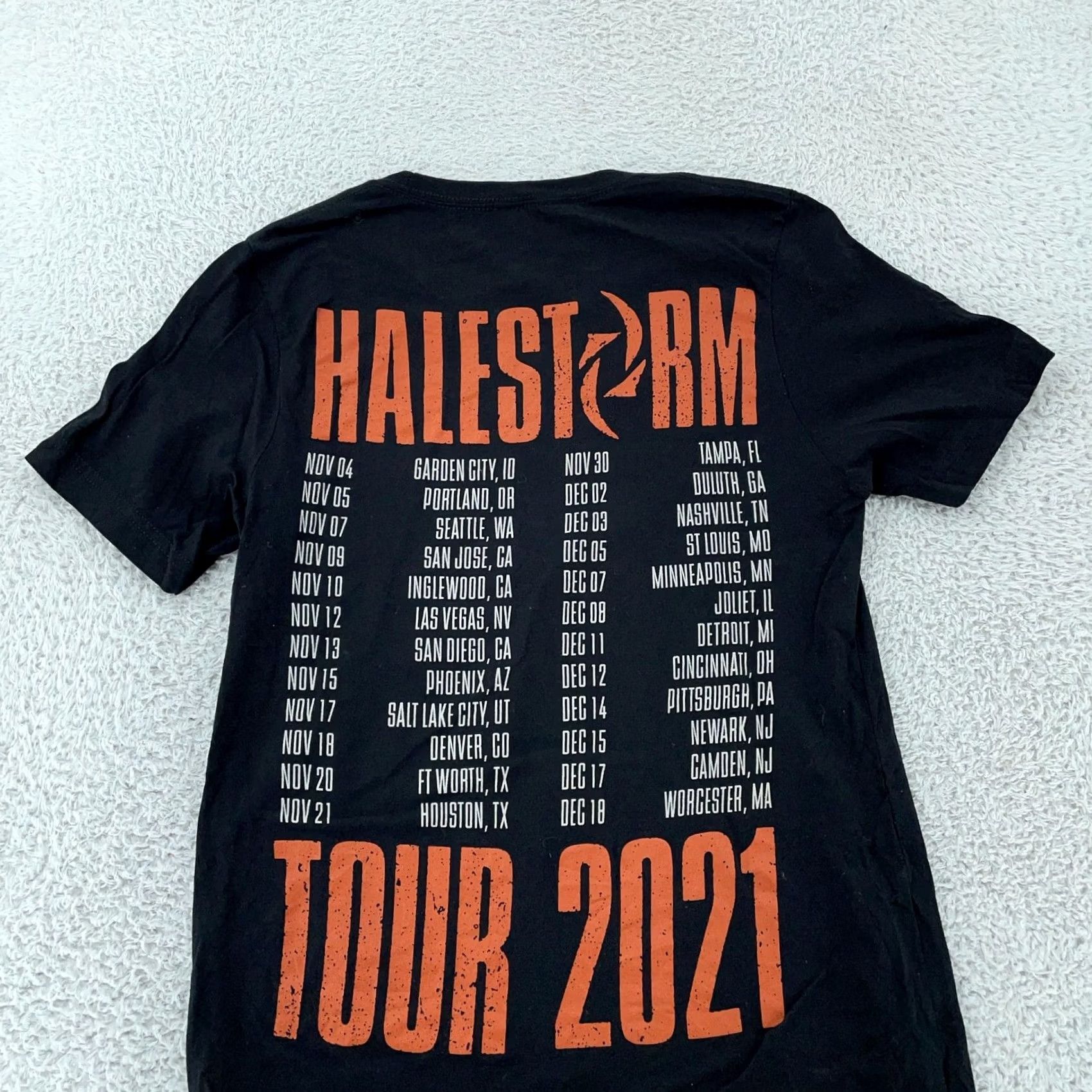 Vintage Halestorm Concert T-Shirt XS Black 2021 Tour Lzzy Hale Rock Metal Band Tee Mens XS Black Rock Concert 90s Size US XS / EU 42 / 0 - 3 Thumbnail