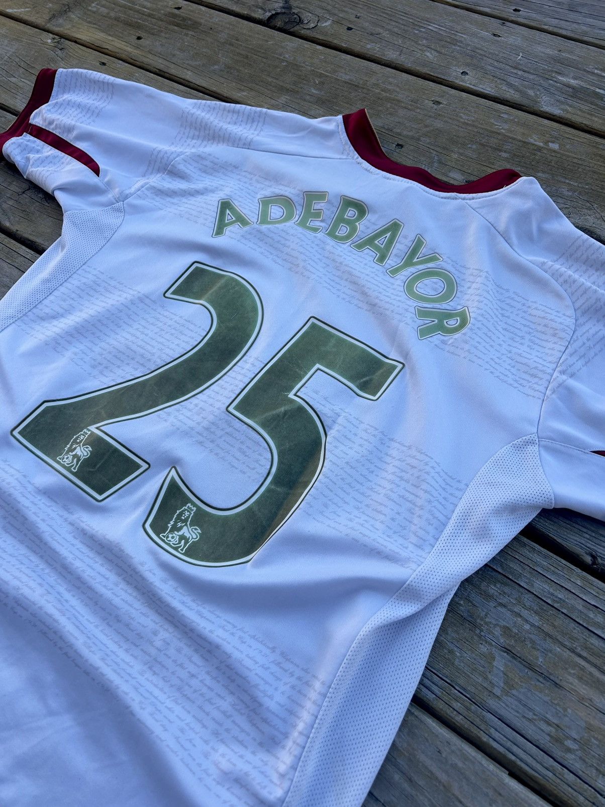 Nike Official Arsenal 2007-08 Away Jersey ADEBAYOR #25 Nike Size US XL / EU 56 / 4 - 6 Thumbnail
