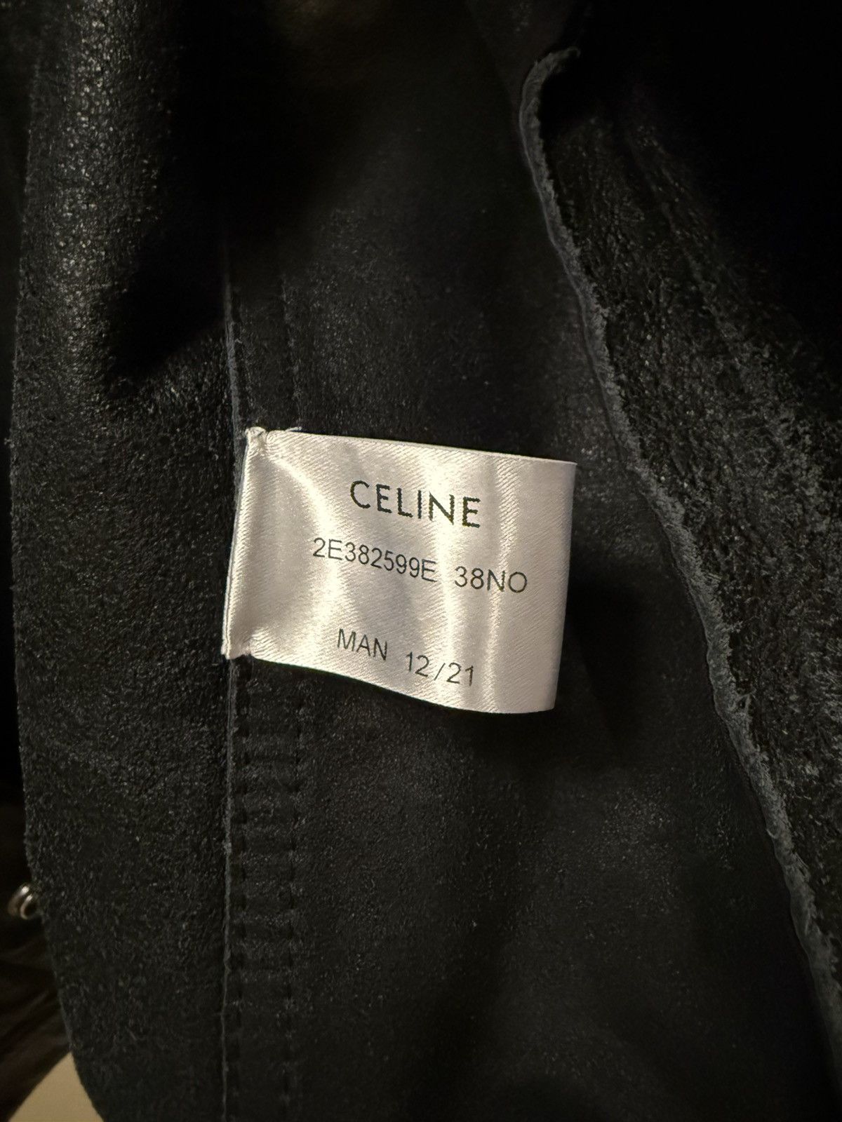 Celine × Hedi Slimane Celine Hedi Slimane 2021 1/1 Sample Leather Vest Size US M / EU 48-50 / 2 - 4 Thumbnail