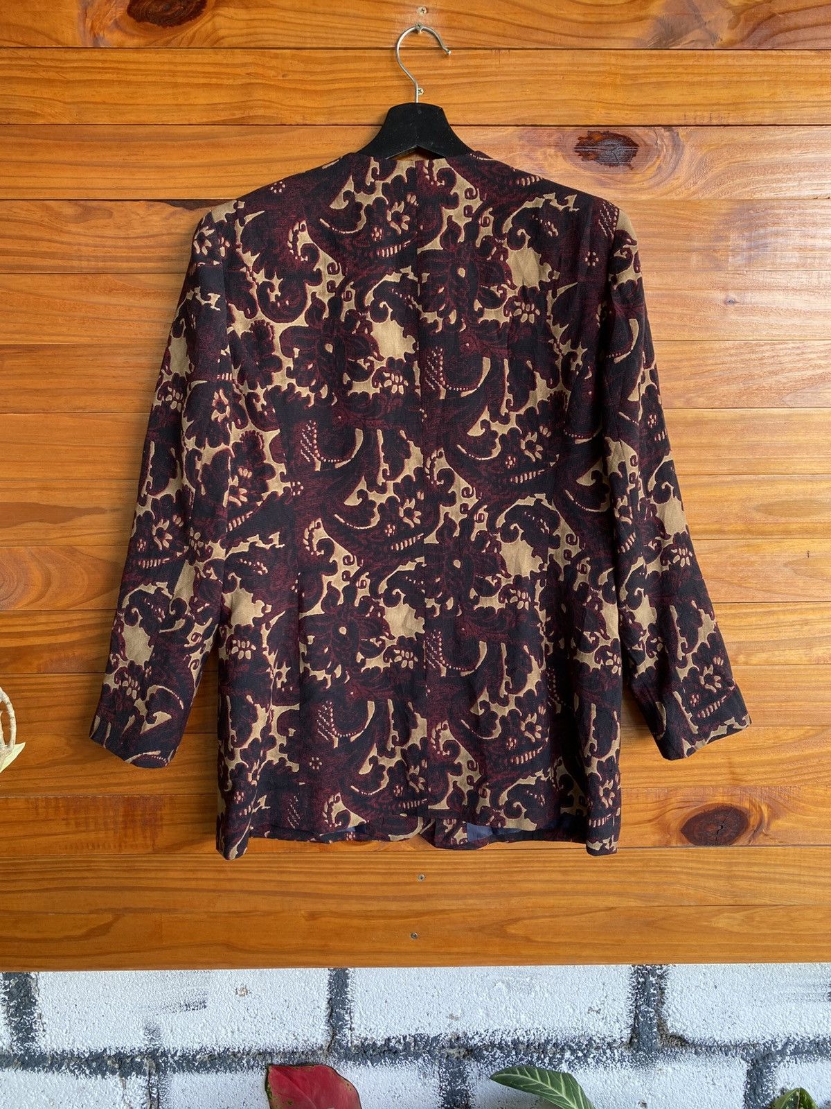 Japanese Brand BON PLAN Tokyo Vintage Baroque Pattern Jacket Size 9 Size M / US 6-8 / IT 42-44 - 14 Thumbnail