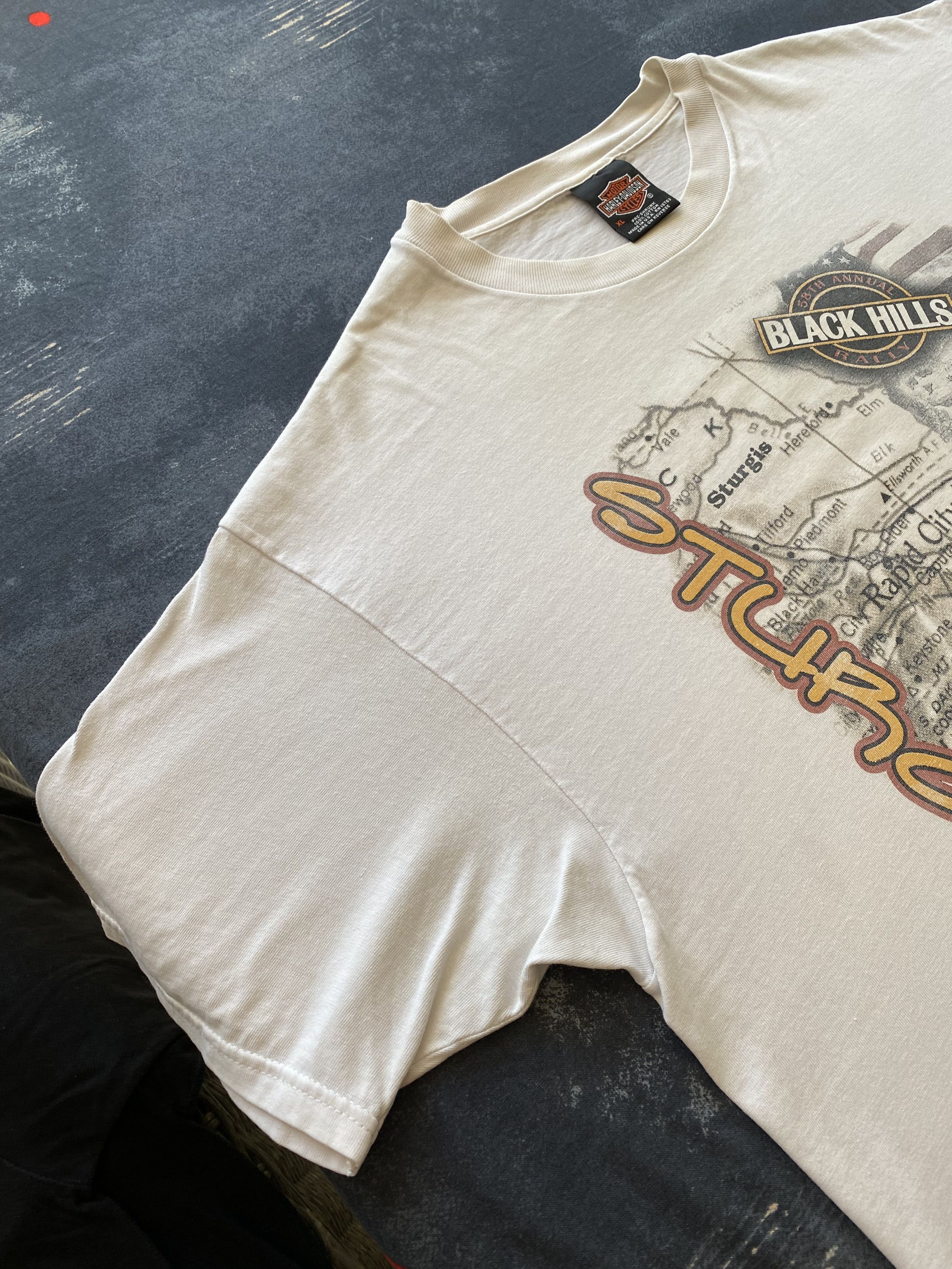 Harley Davidson × Vintage Vintage 1998 Harley Davidson Black Hills Sturgis T-shirt Size US XL / EU 56 / 4 - 11 Thumbnail