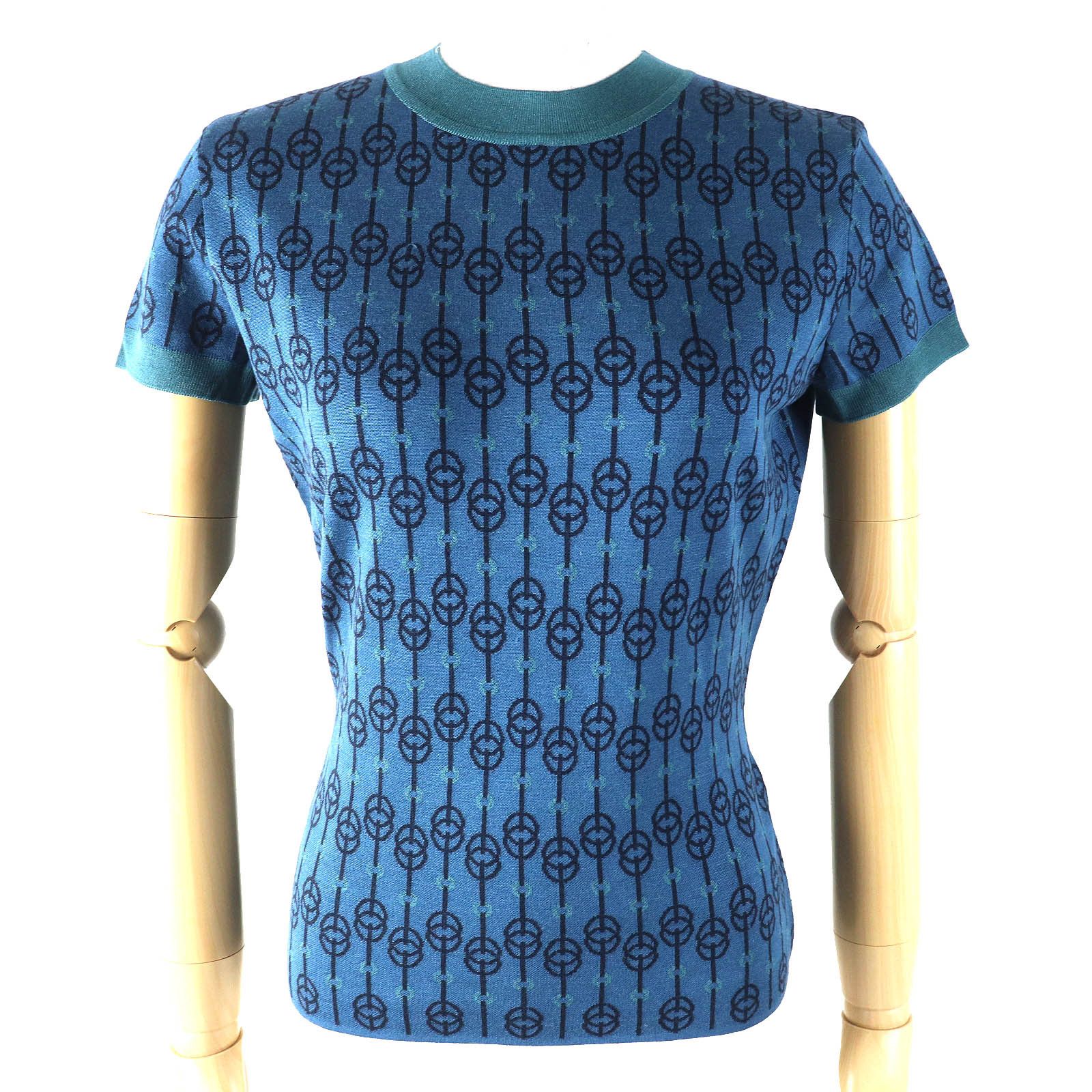 Hermes Hermes Chaine d'Ancre Cricketis Silk Nylon Knit Others Tops