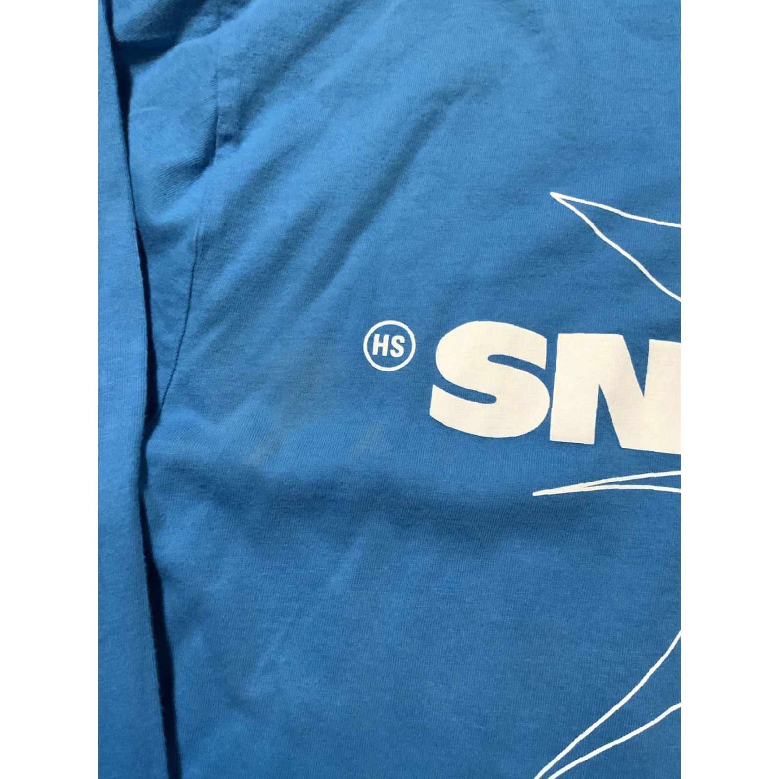 Vintage VINTAGE Highsnobiety Melt Music Festival SNDSYSTM Graphic Blue Crewneck L/S T-Shirt Sz.L Mens Size US L / EU 52-54 / 3 - 7 Thumbnail
