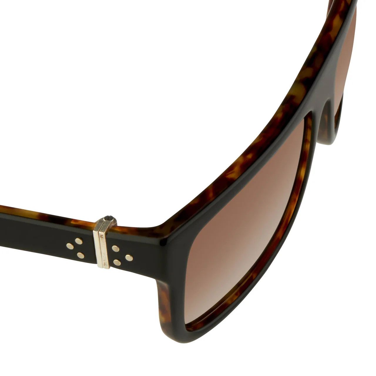 Ann Demeulemeester Ann Demeulemeester Sunglasses Flat Top Black and Brown Size ONE SIZE - 10 Thumbnail