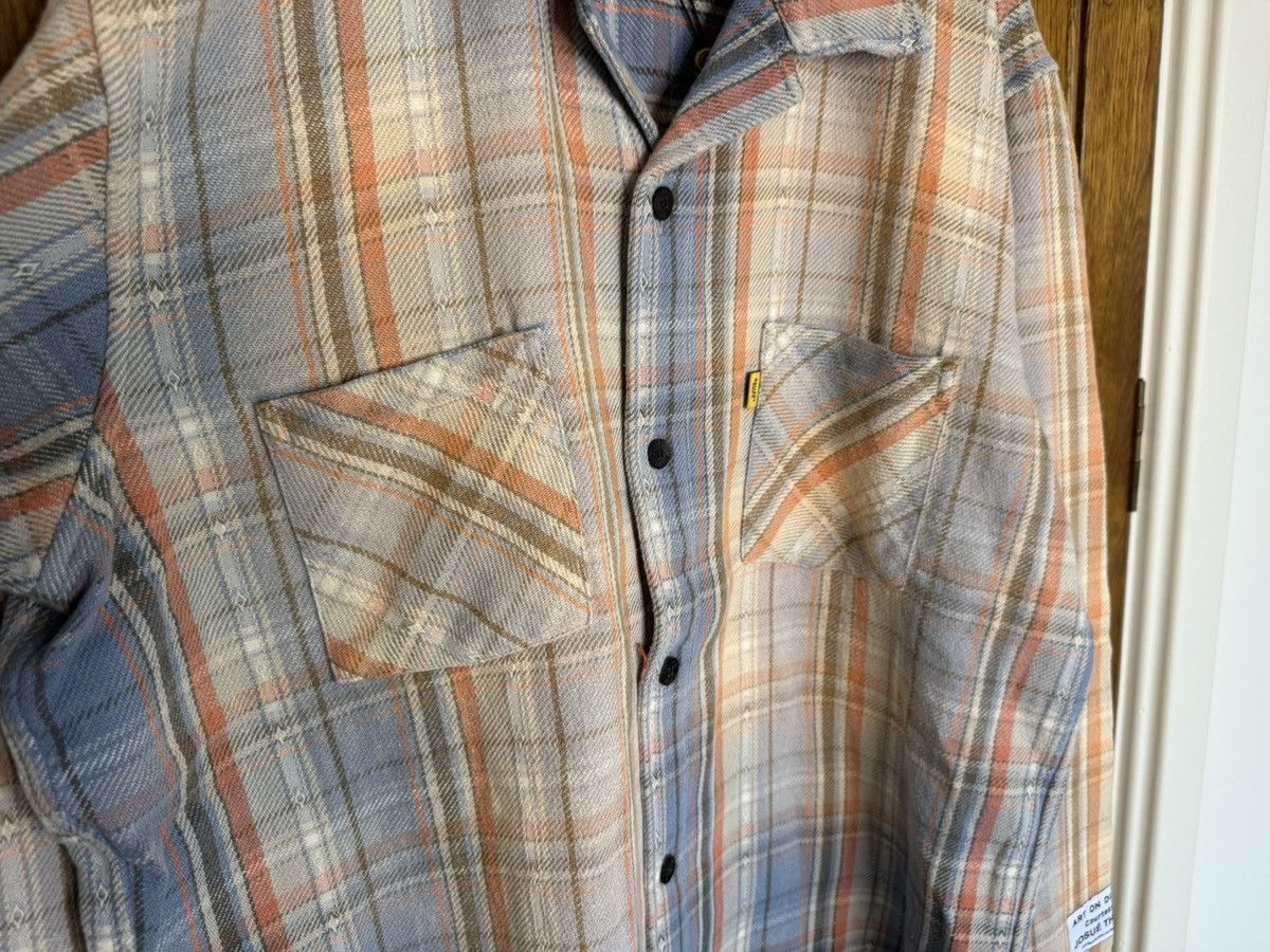 Gallery Dept. Gallery Dept Marley Distressed Checked Cotton-Flannel Shirt Size US XL / EU 56 / 4 - 18 Thumbnail