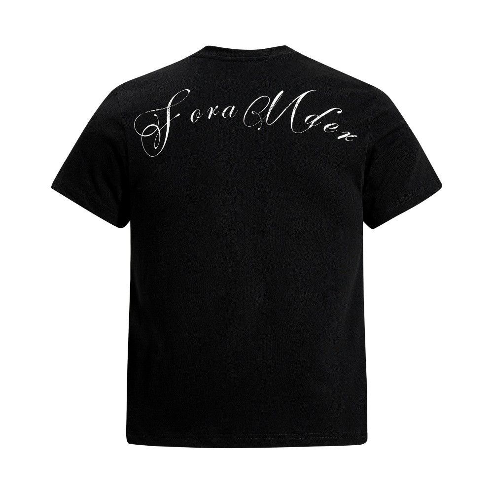 Japanese Brand Men's Loose-Fit T-Shirt with Creative Cross Print Size US M / EU 48-50 / 2 - 2 Thumbnail