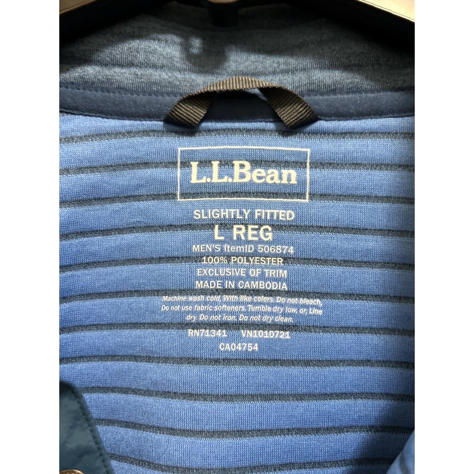 Vintage L.L.Bean Airlight Knit Pullover Mens L Blue Light Ocean Slightly Fitted Sweater 506874 Size US L / EU 52-54 / 3 - 4 Thumbnail