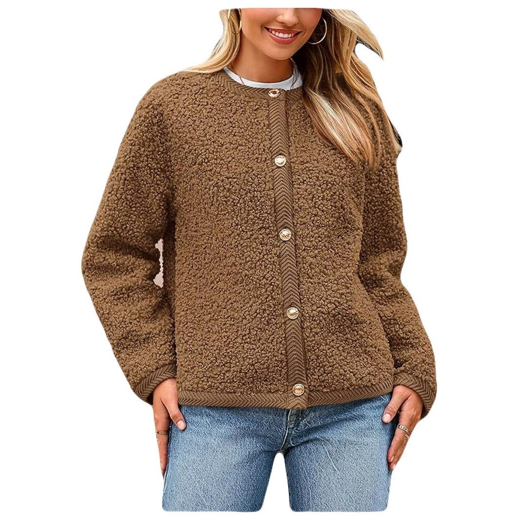 The Unbranded Brand PrettyGarde Women Faux Fur Coat Fall Fuzzy Fleece Button up Size M / US 6-8 / IT 42-44 - 1 Thumbnail